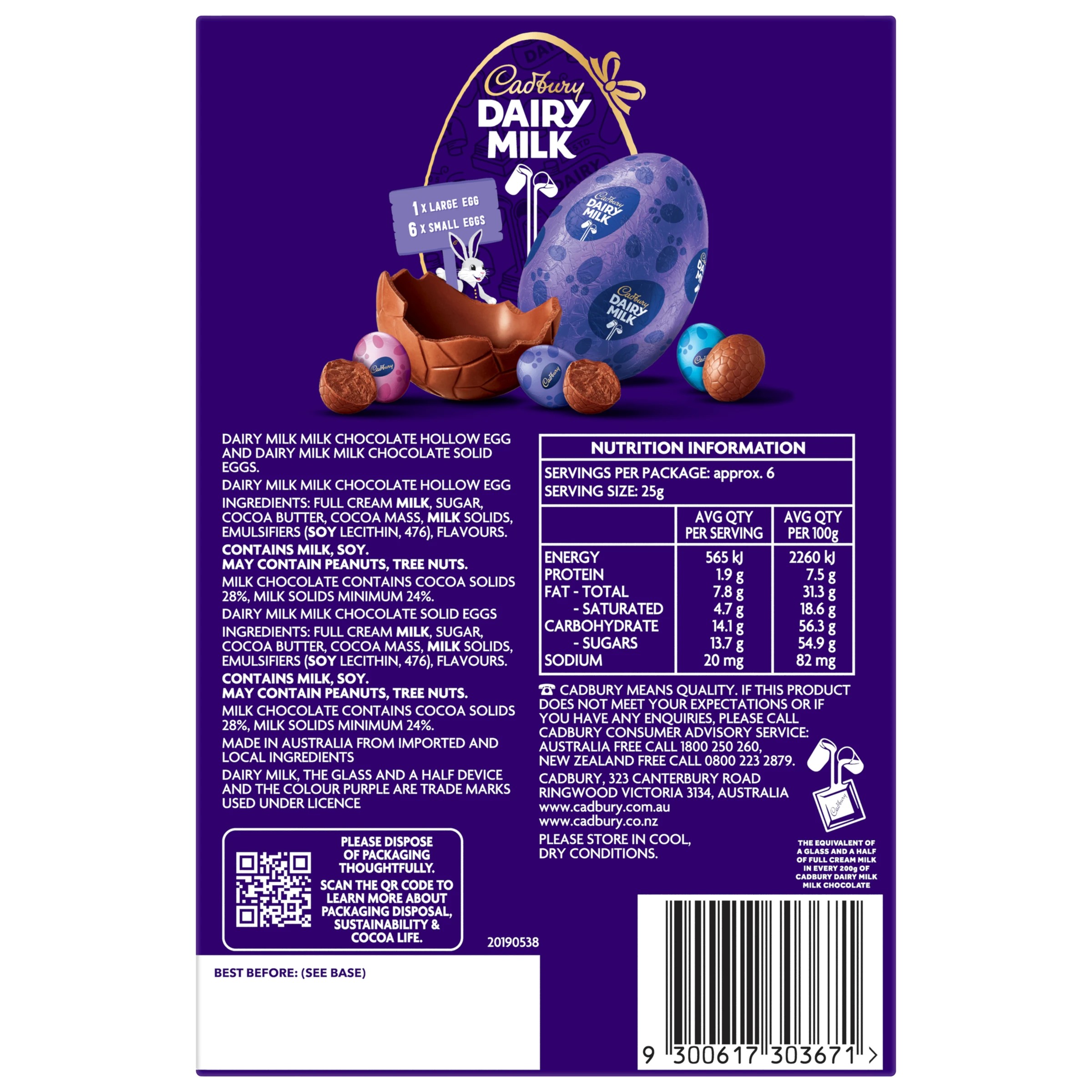 3 Cadbury Dairy Milk Gift Box 168g, 3 of 6