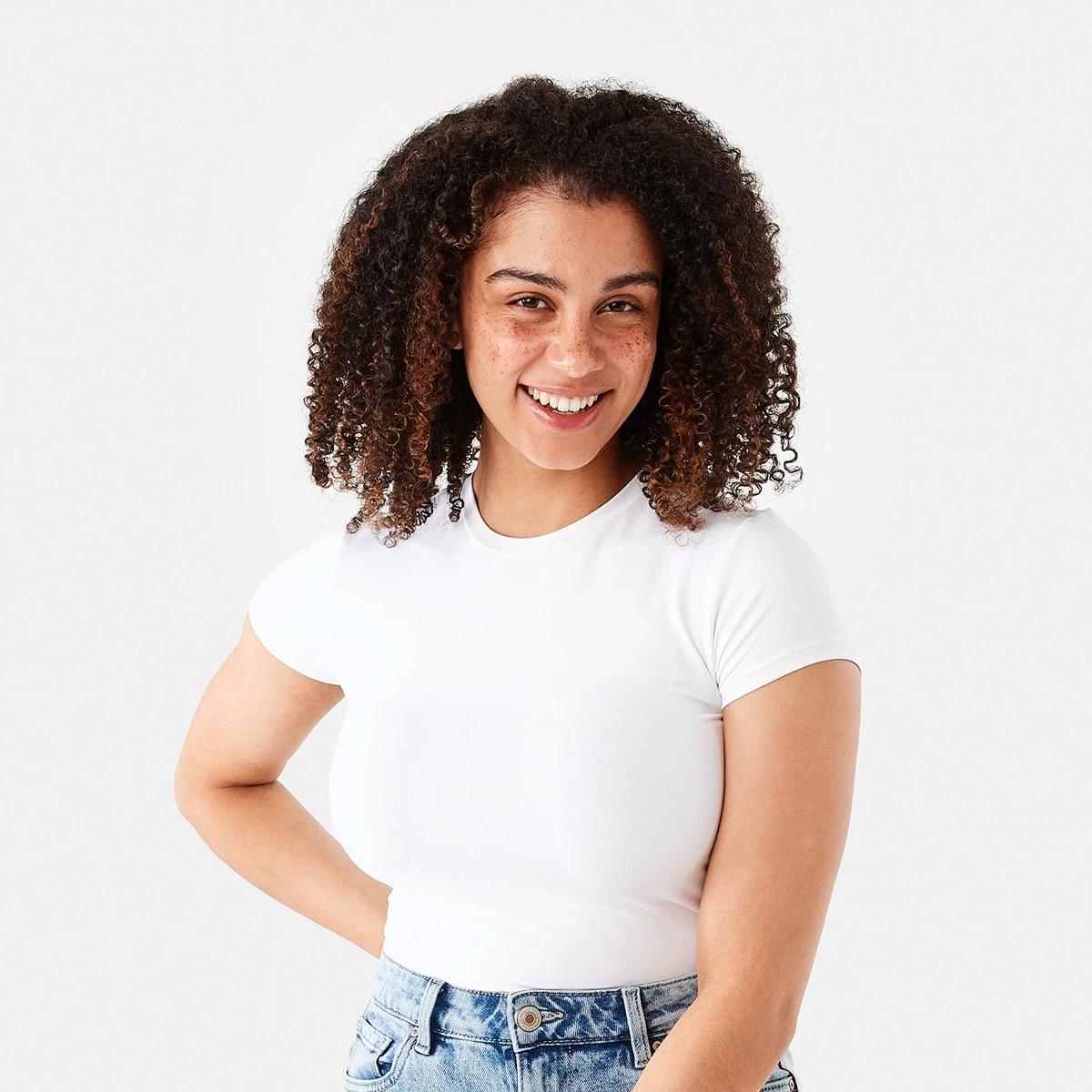 1 Short Sleeve Luxe T-shirt White, 1 of 7