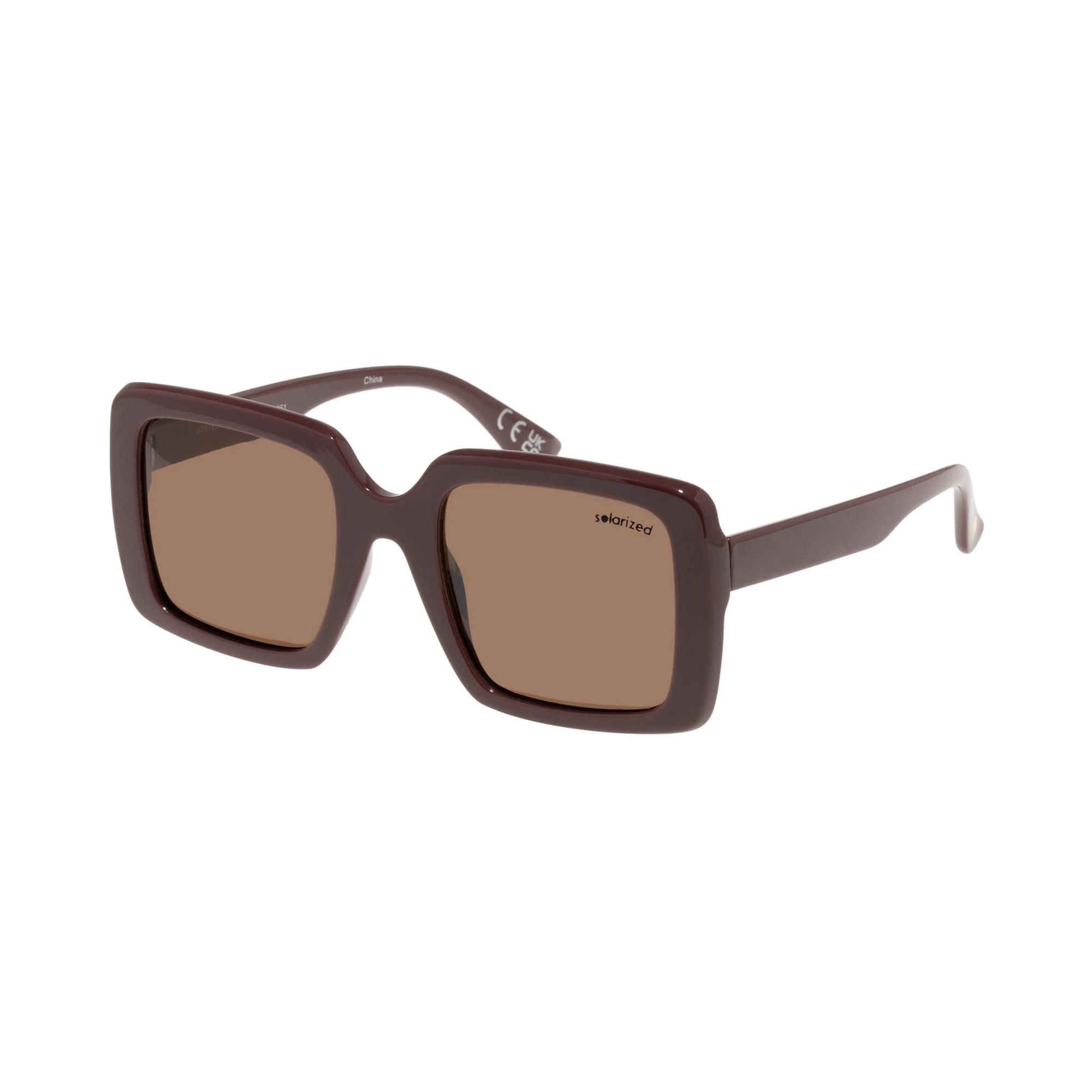 1 Solarized® Statement Square Sunglasses CHOCOLATE, 1 of 1