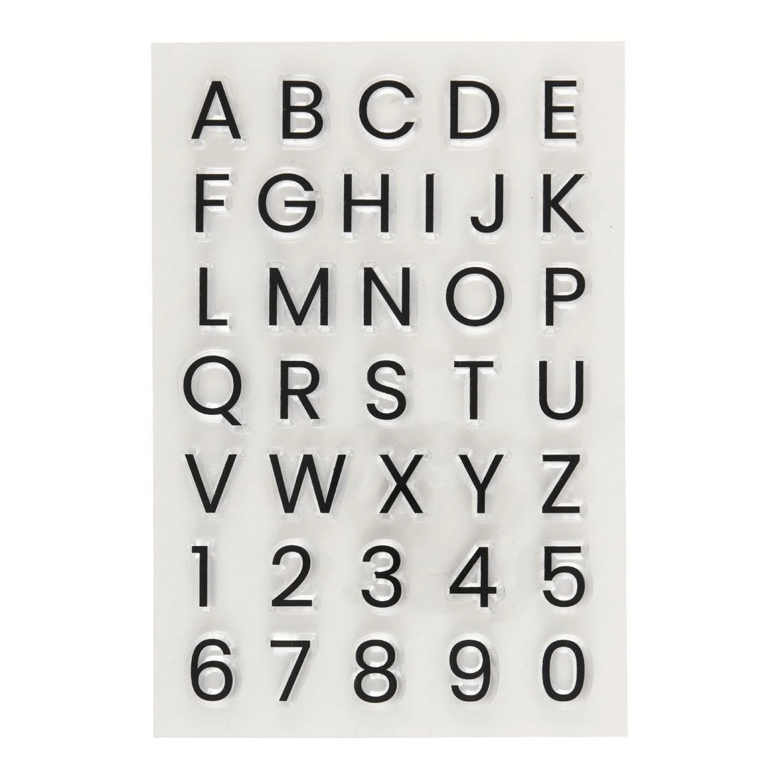 2 Born Clear Acrylic Sheet Stamps Alphabet Upper 105 x 155 mm, 2 of 2