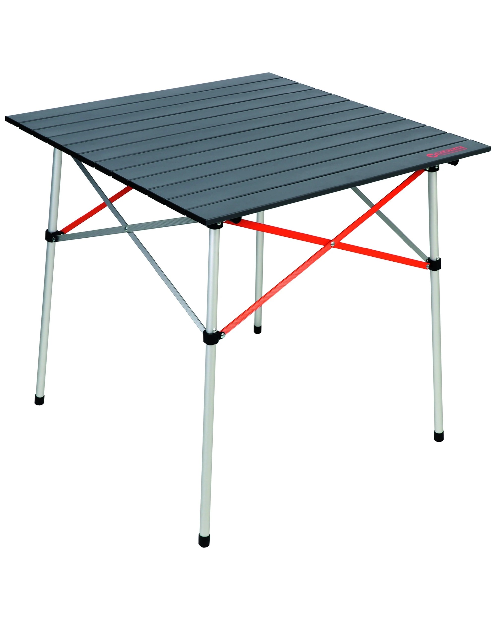 1 Wildtrak Compact Aluminium Camp Table With Carry Bag Foldable Portable - Grey, 1 of 3