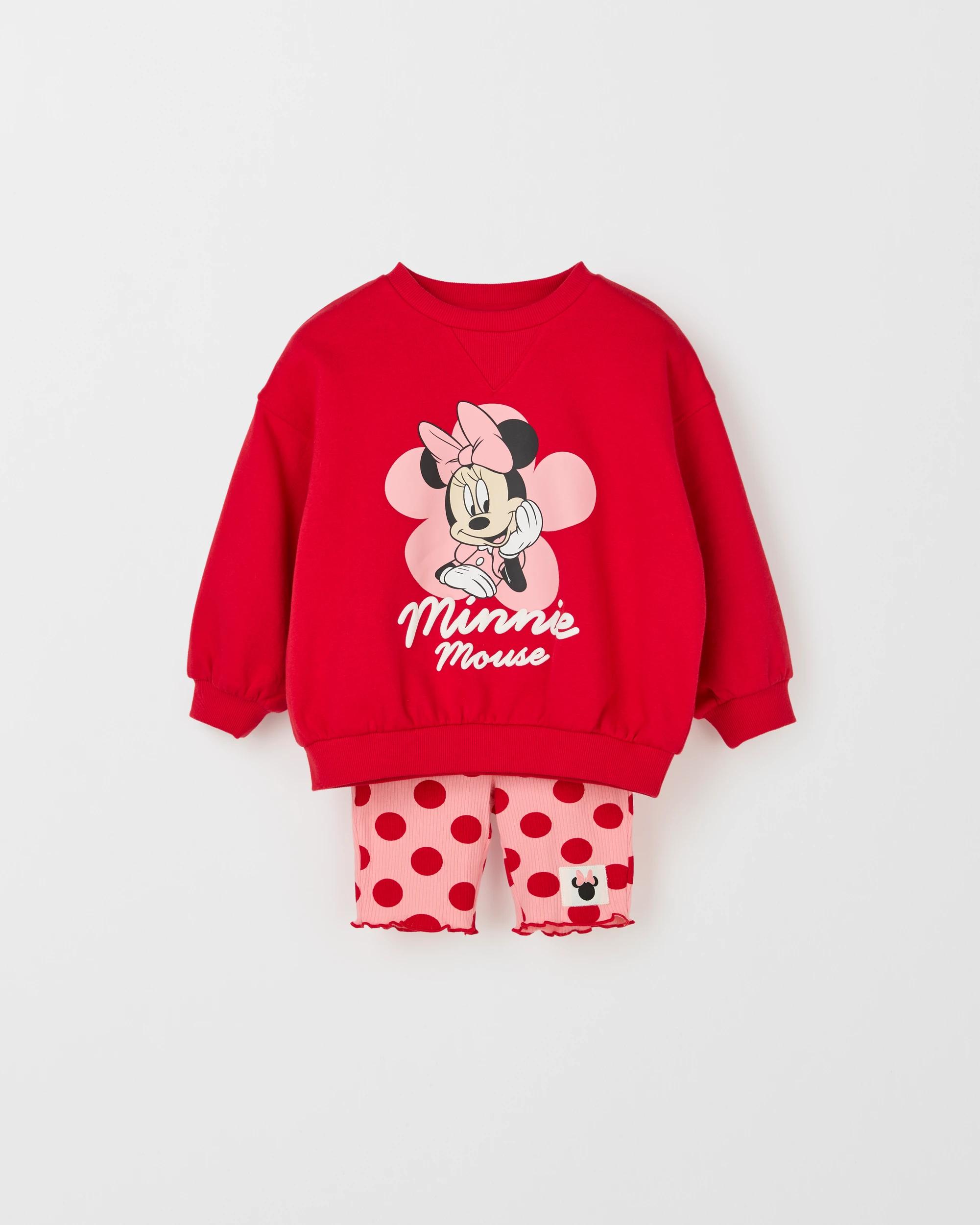 5 Disney Minnie Mouse Australian Cotton Blend Jumper and Bike Shorts Set PINK, 5 of 6