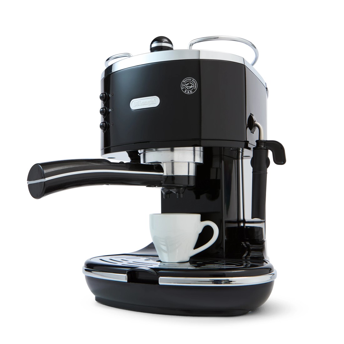 1 De'Longhi Icona Classic Pump Coffee Machine - Black, 1 of 9