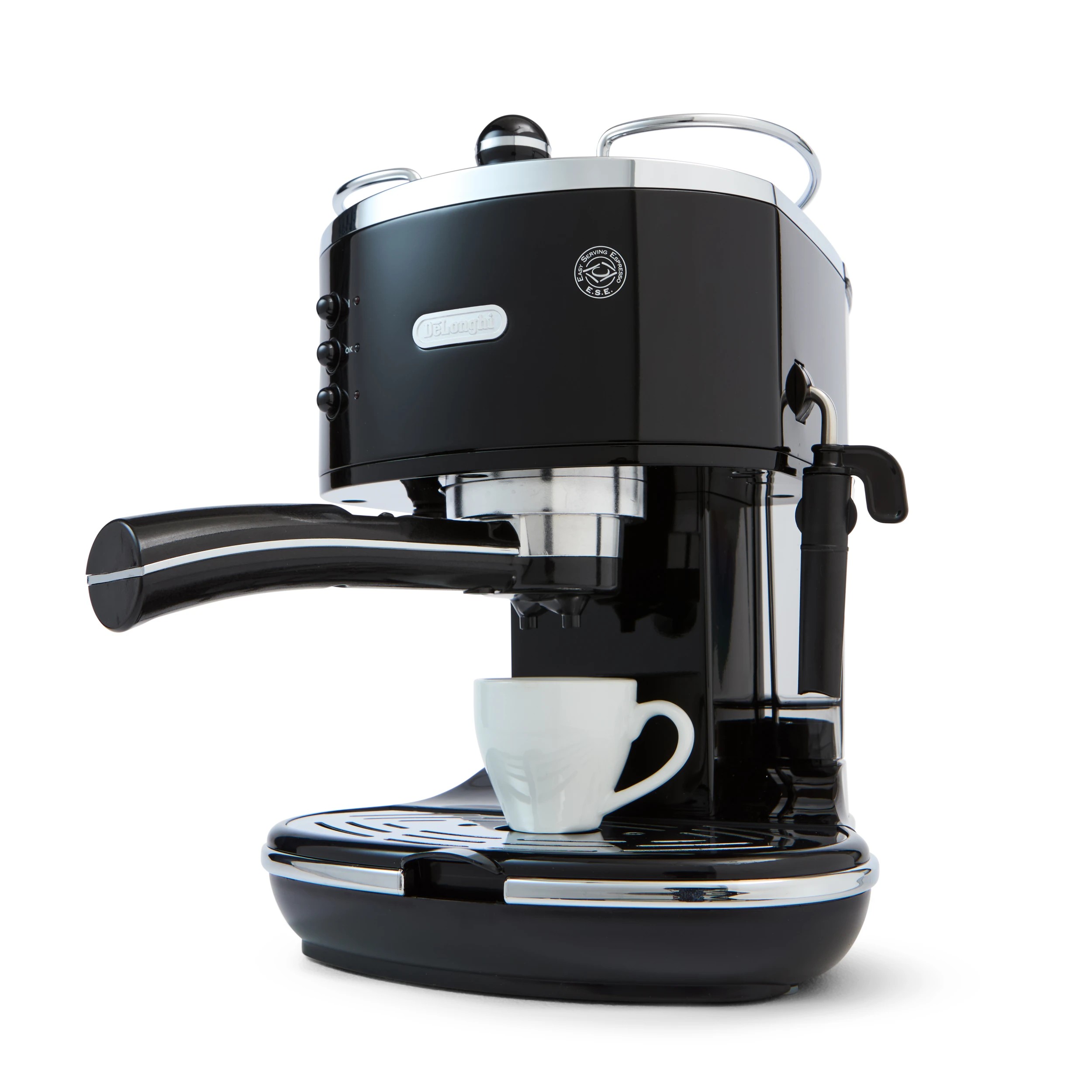 1 De'Longhi Icona Classic Pump Coffee Machine - Black, 1 of 9
