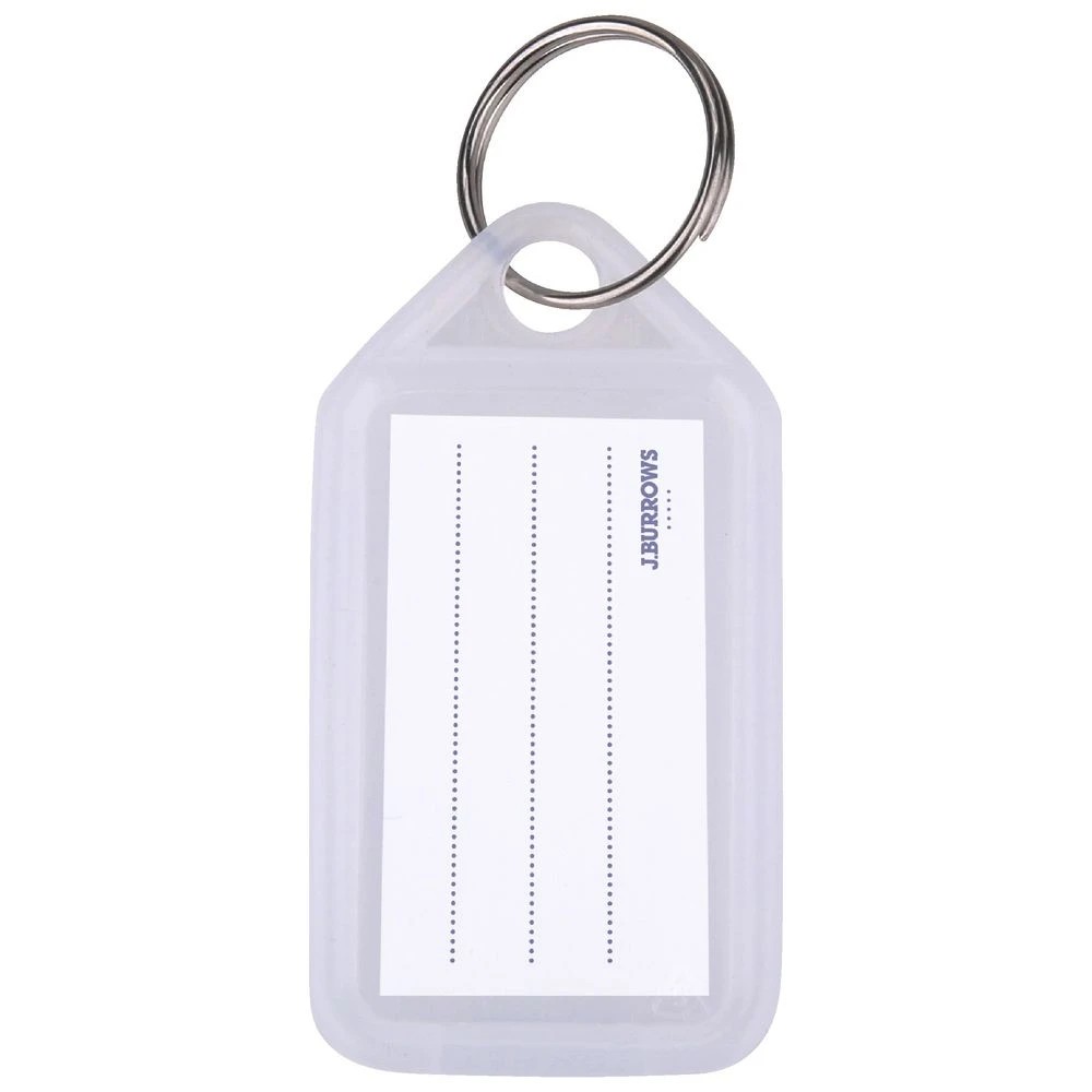 2 J.Burrows Key Tags Clear 200 Pack, 2 of 4
