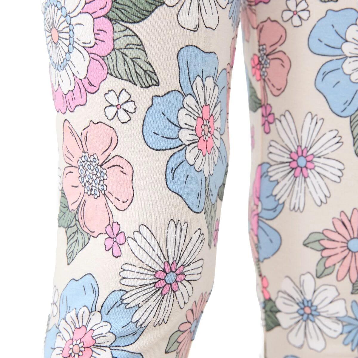 4 Printed Leggings RETRO BLOOMS CHALK, 4 of 6