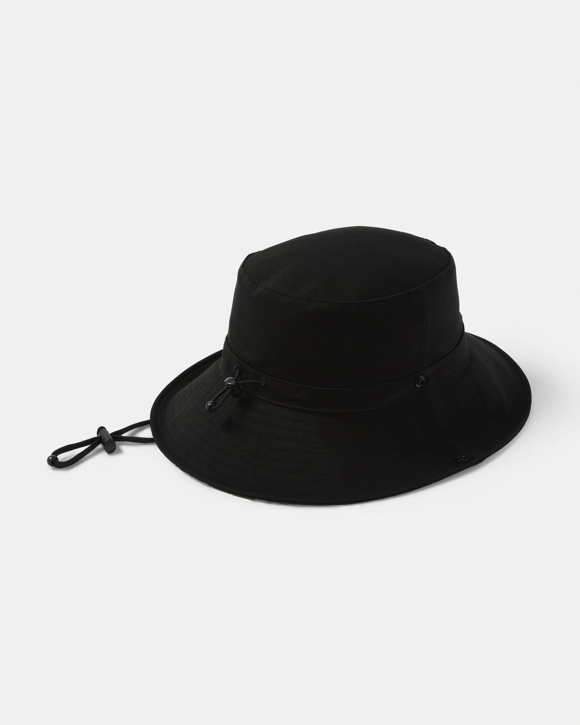 1 Water Resistant Wide Brim Hat Black, 1 of 4