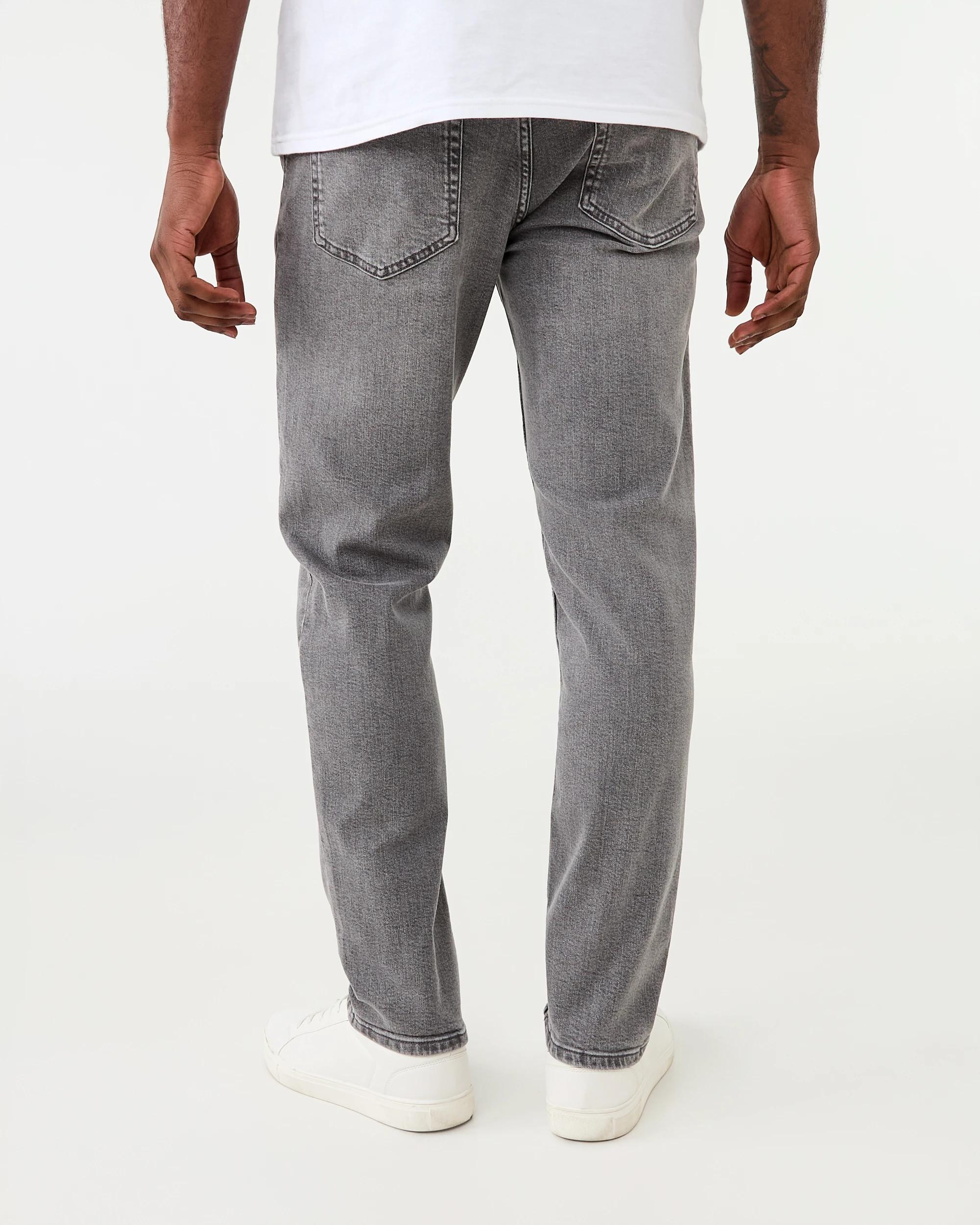 3 Slim Fit Stretch Jeans Grey Wash, 3 of 6