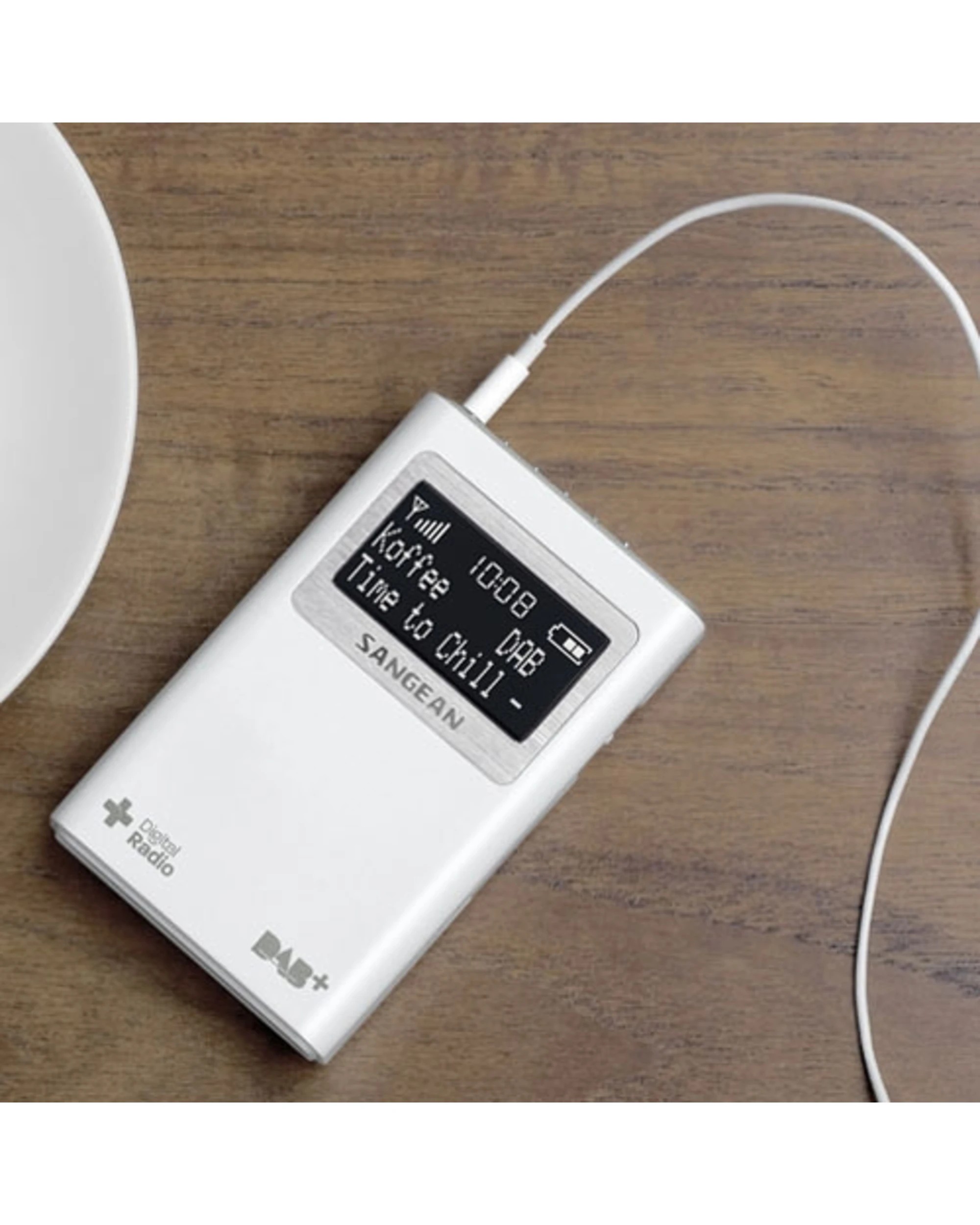 3 Sangean DAB+ & FM Pocket Radio - White, 3 of 3