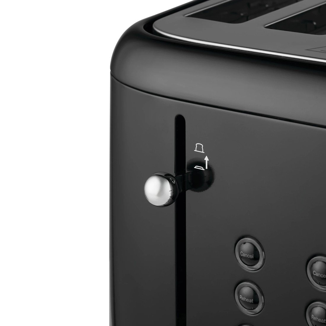 6 4 Slice Stainless Steel Toaster - Black, 6 of 8