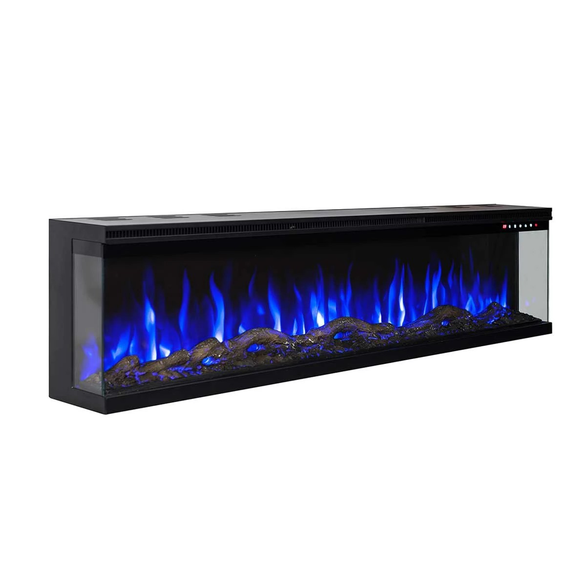 4 Moda Living Fenton 3-Sided 72 inch Electric Fireplace - Black, 4 of 4