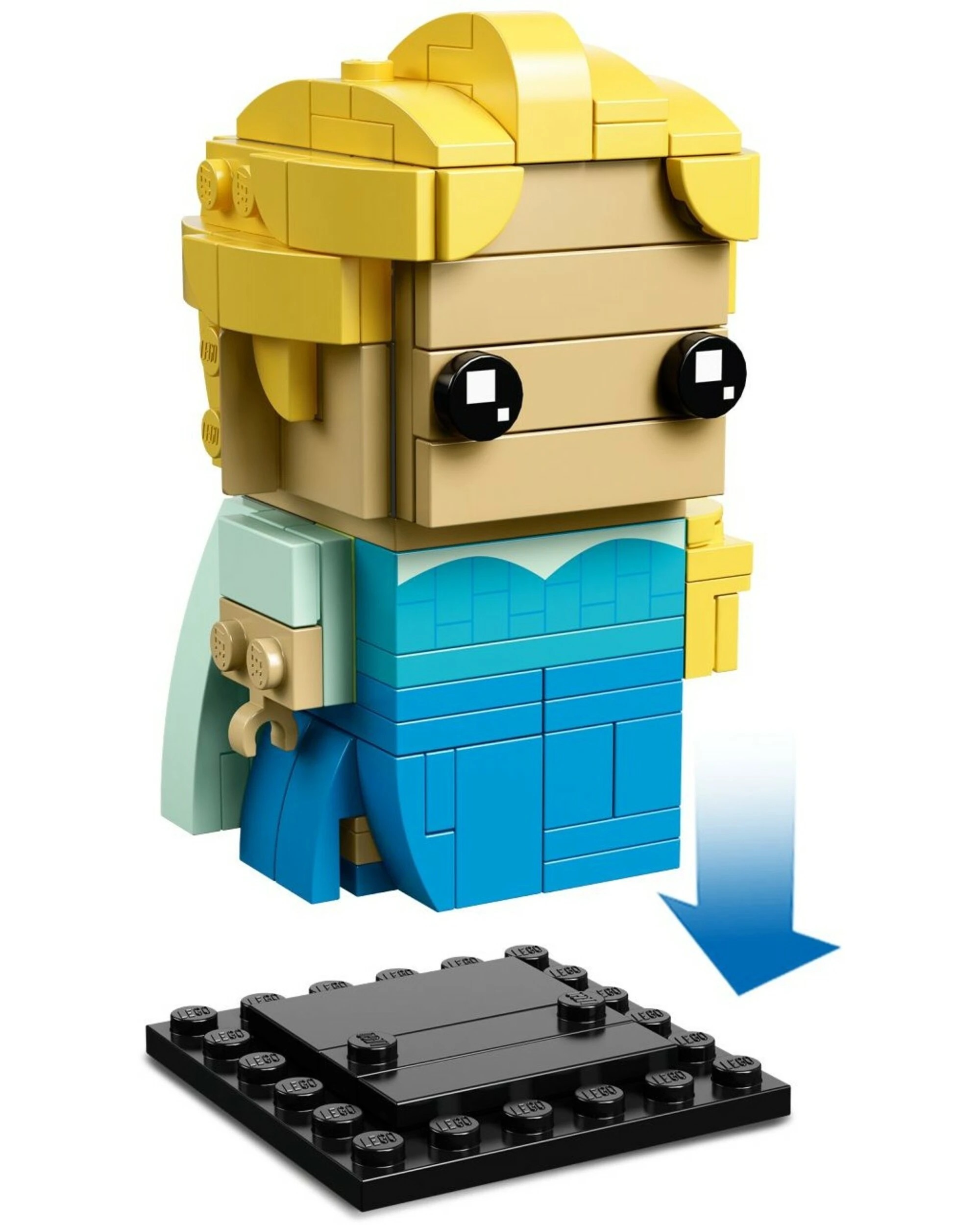 3 LEGO 41617 Disney Frozen Elsa BrickHeadz Building Kit, 3 of 4