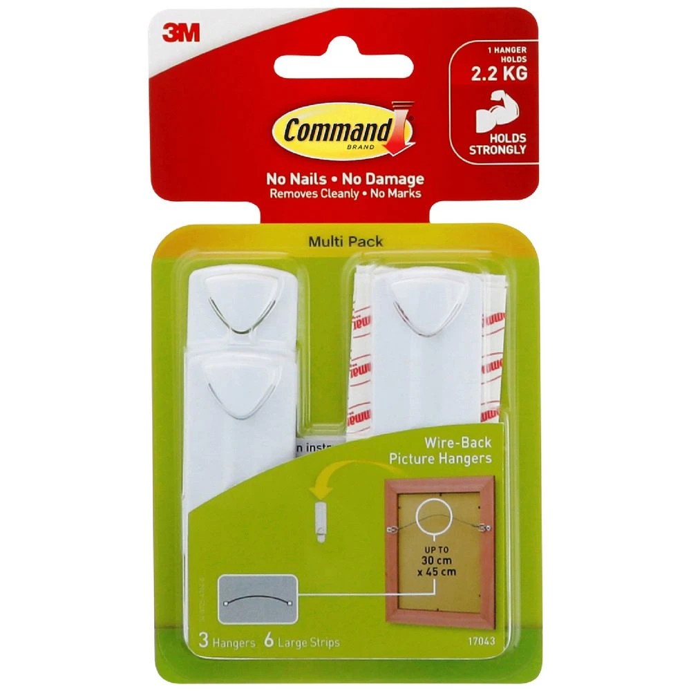 1 3M Command Wire Back Picture Hooks Value Pack, 1 of 5