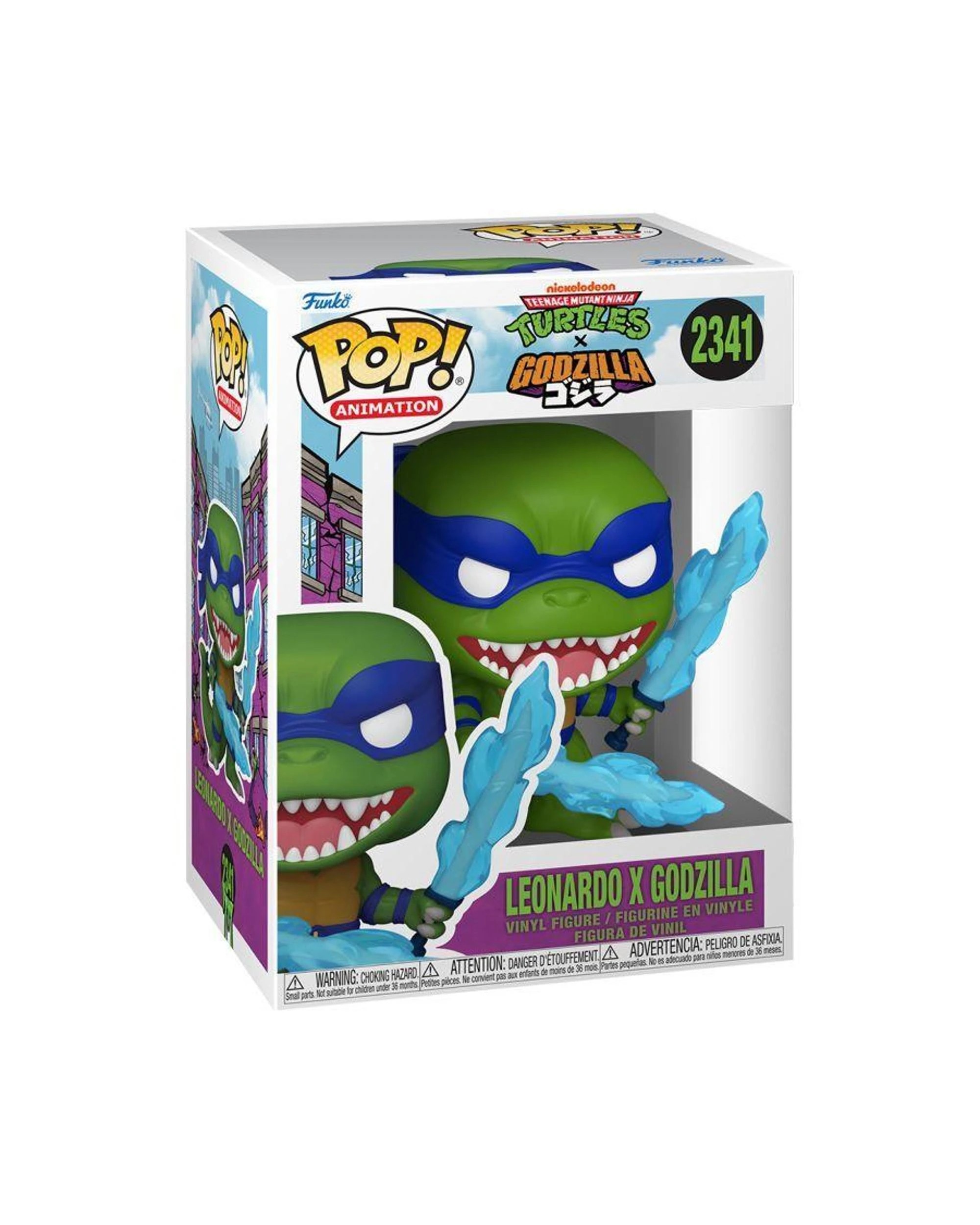 3 Teenage Mutant Ninja Turtles x Godzilla Leonardo x Godzilla Funko POP! Vinyl, 3 of 3