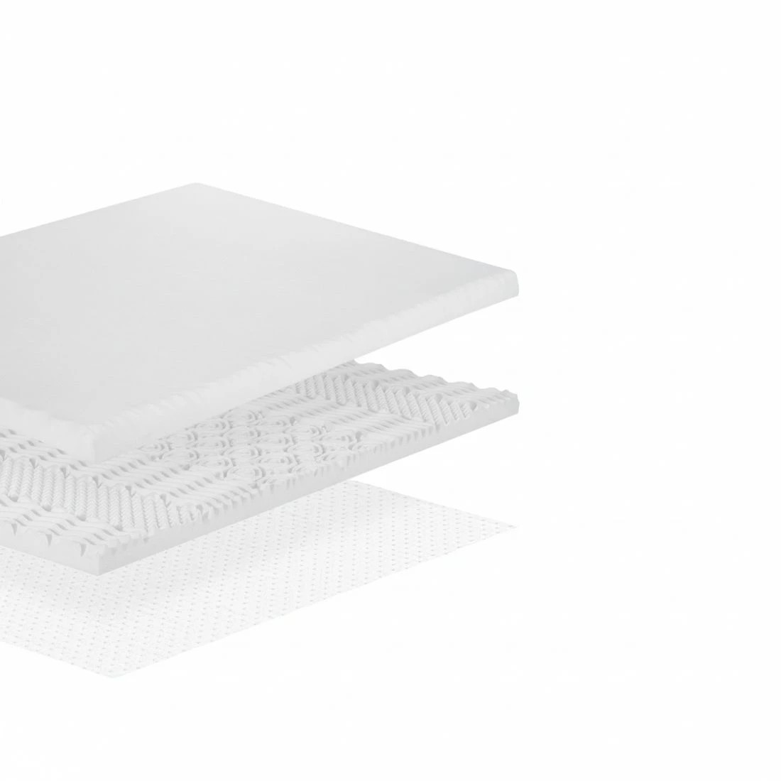 4 Giselle Bedding Memory Foam Mattress Topper 7-Zone 8cm Double - Double Bed - White, 4 of 7