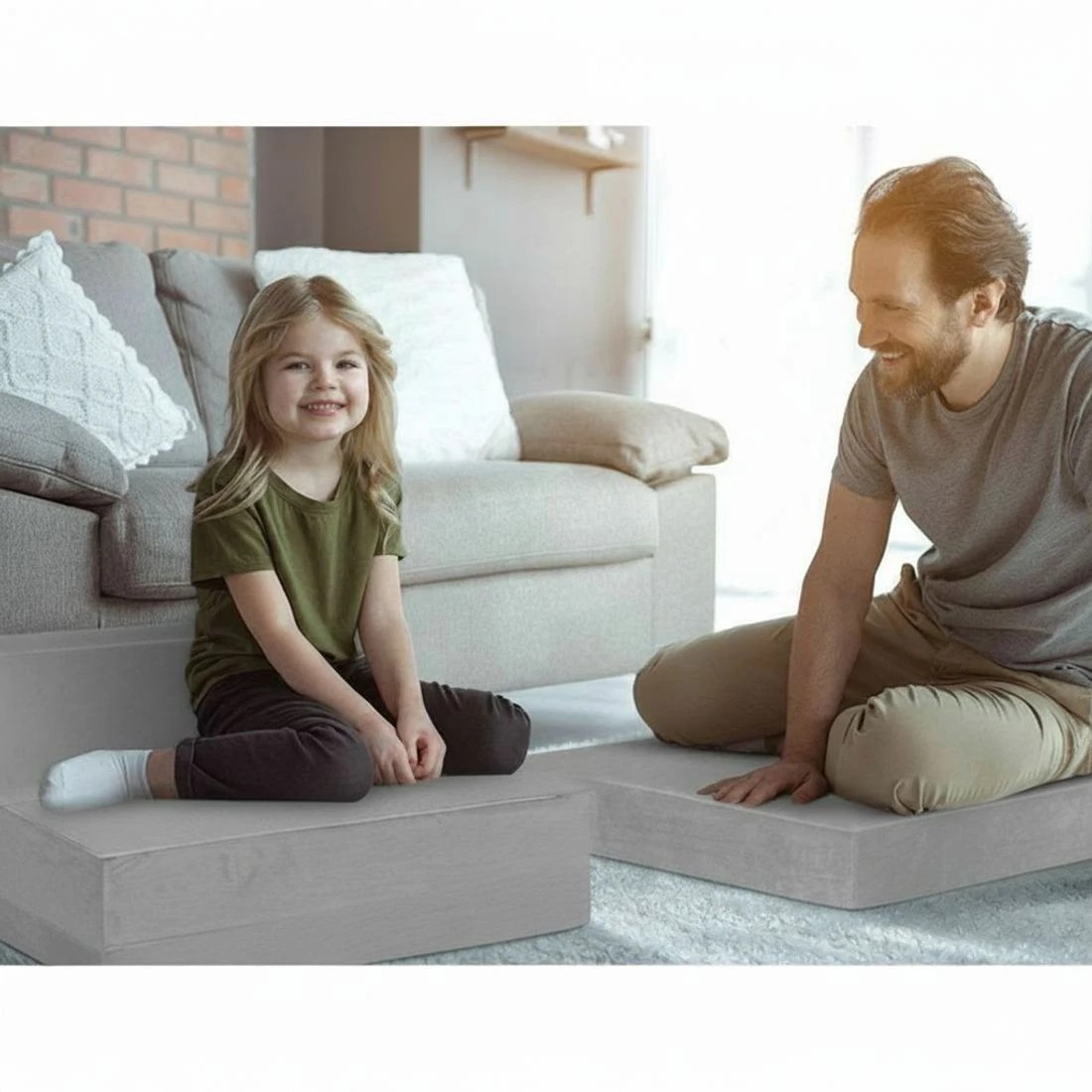 2 Giselle Bedding Foldable Mattress Folding Foam Bed Mat Light - Grey, 2 of 8