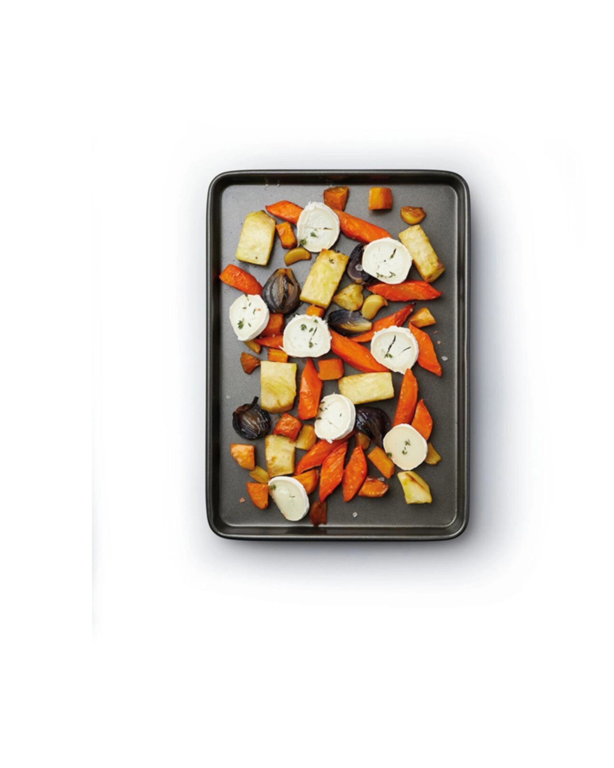 4 Mastercraft 35x25cm Heavy Base Non-stick Bake Tray Kitchen Baking Pan Black
 - Black, 4 of 6