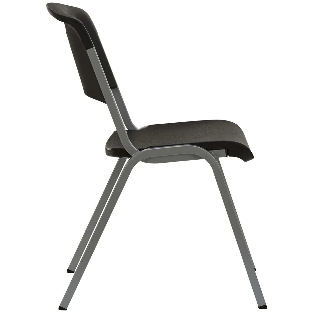 3 Lifetime Stacking Chair Black Visitor Chairs and Stools, 3 of 10