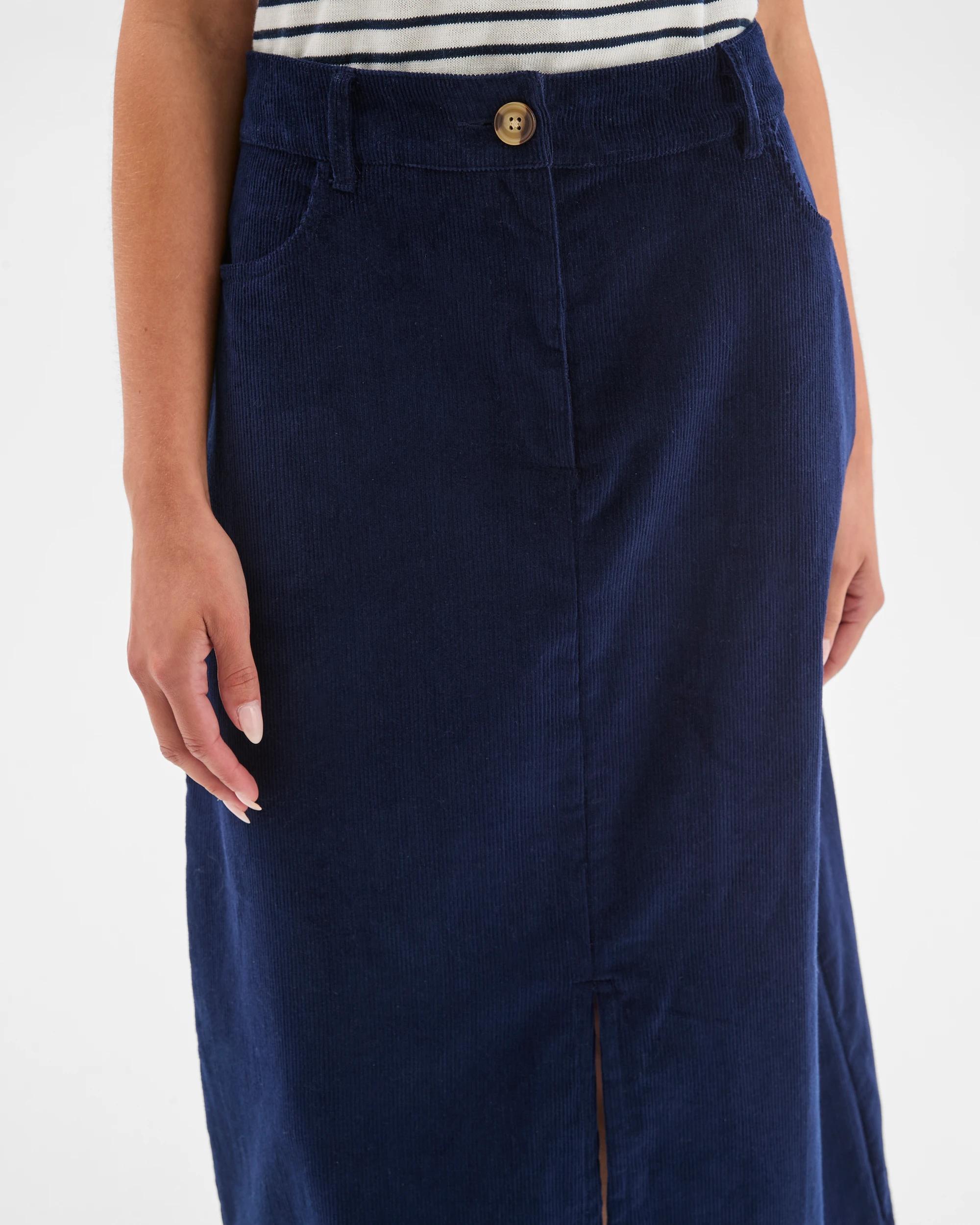 7 Target Petites Midi Corduroy Pencil Skirt INK NAVY, 7 of 7