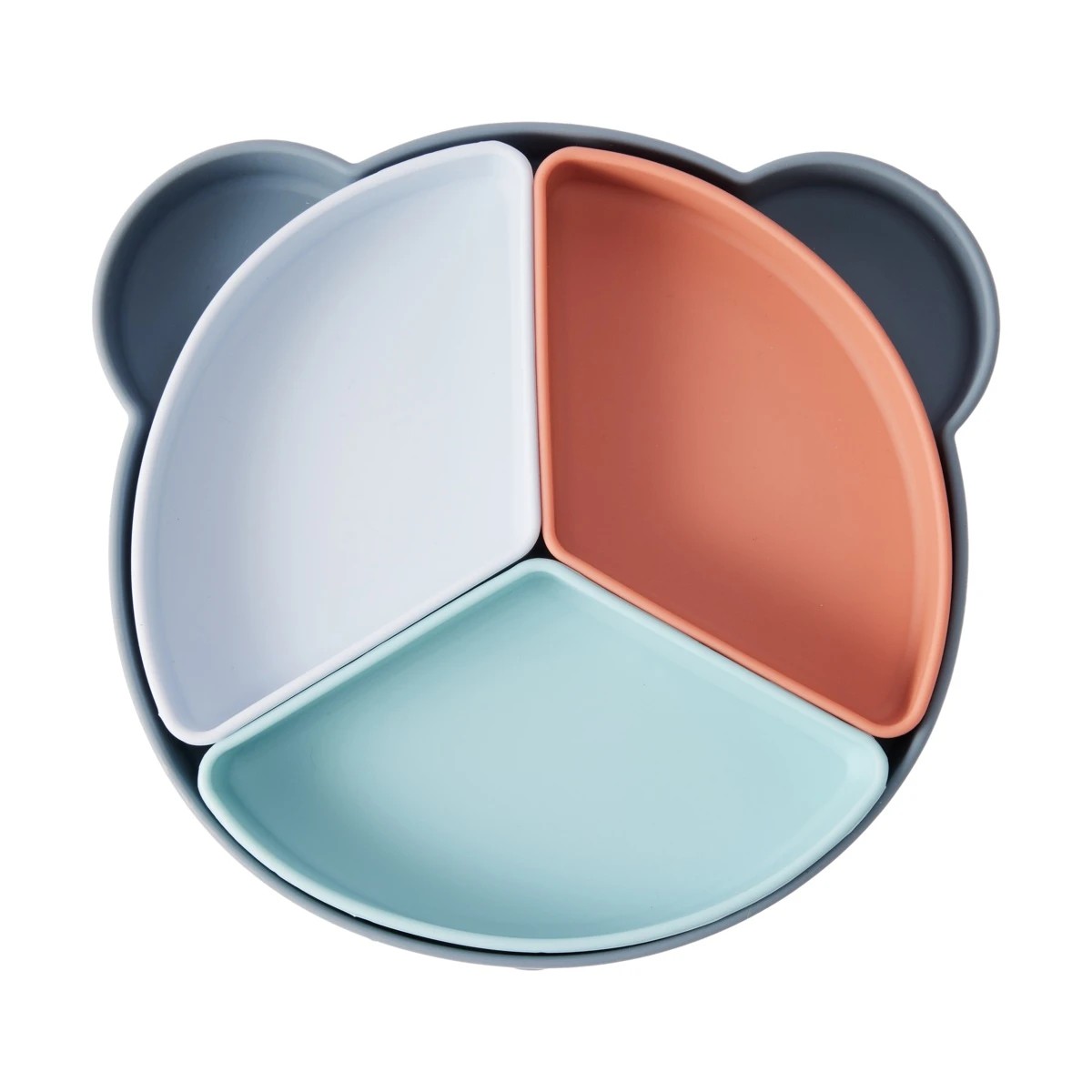 4 Silicone Suction Divided Plate, 4 of 7