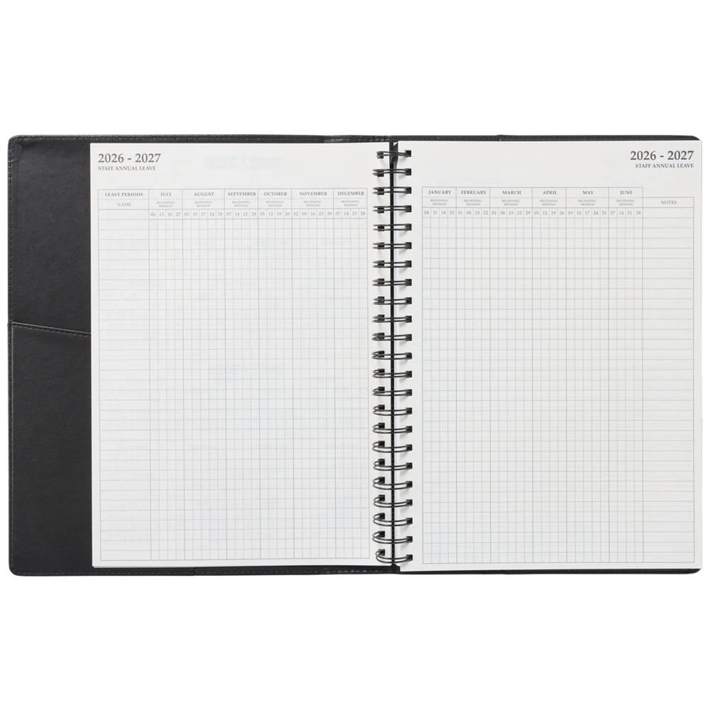 5 J.Burrows A4 Day to Page Executive FY26/27 Diary Black, 5 of 7