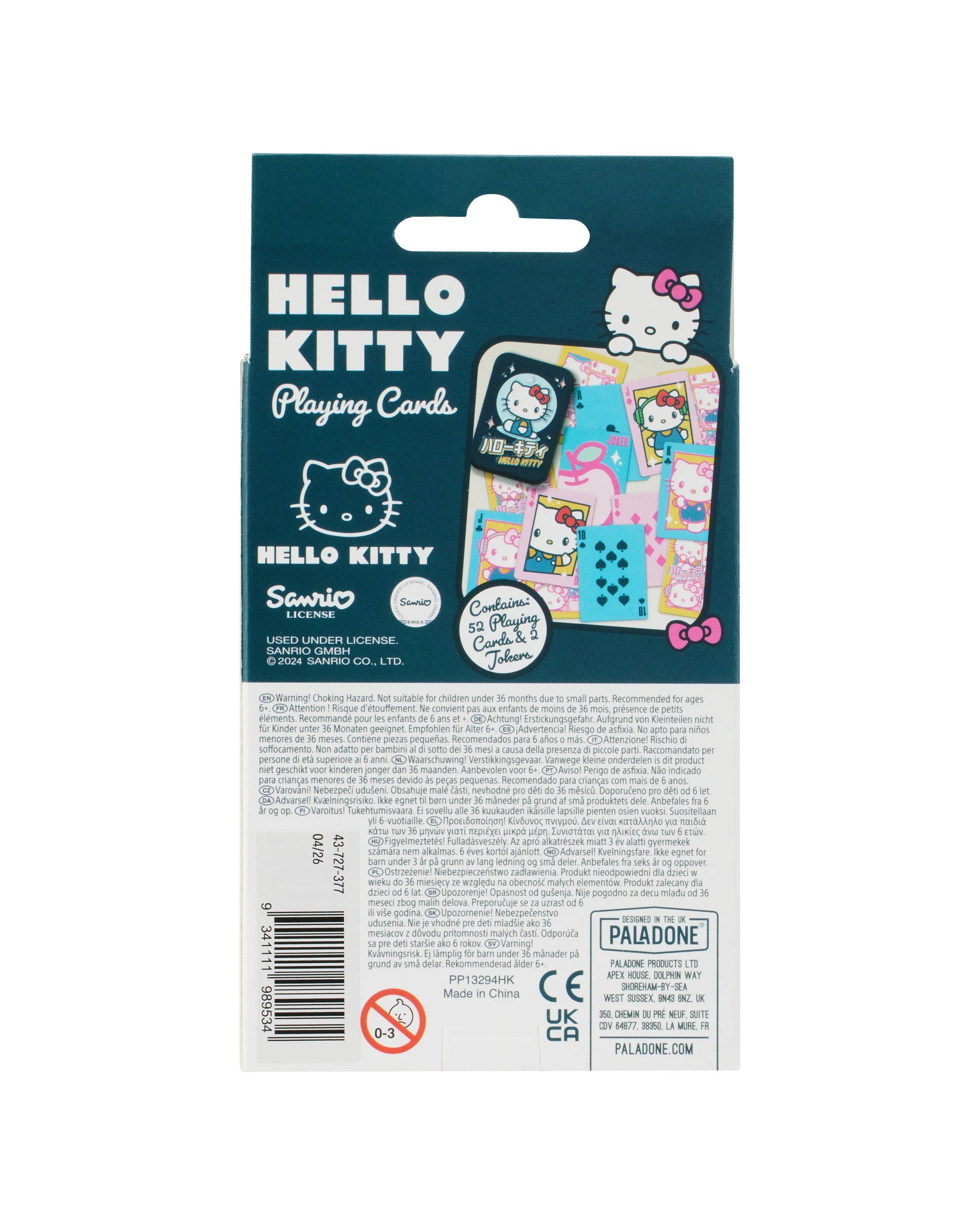 4 Hello Kitty Playing Cards in a Tin, 4 of 4