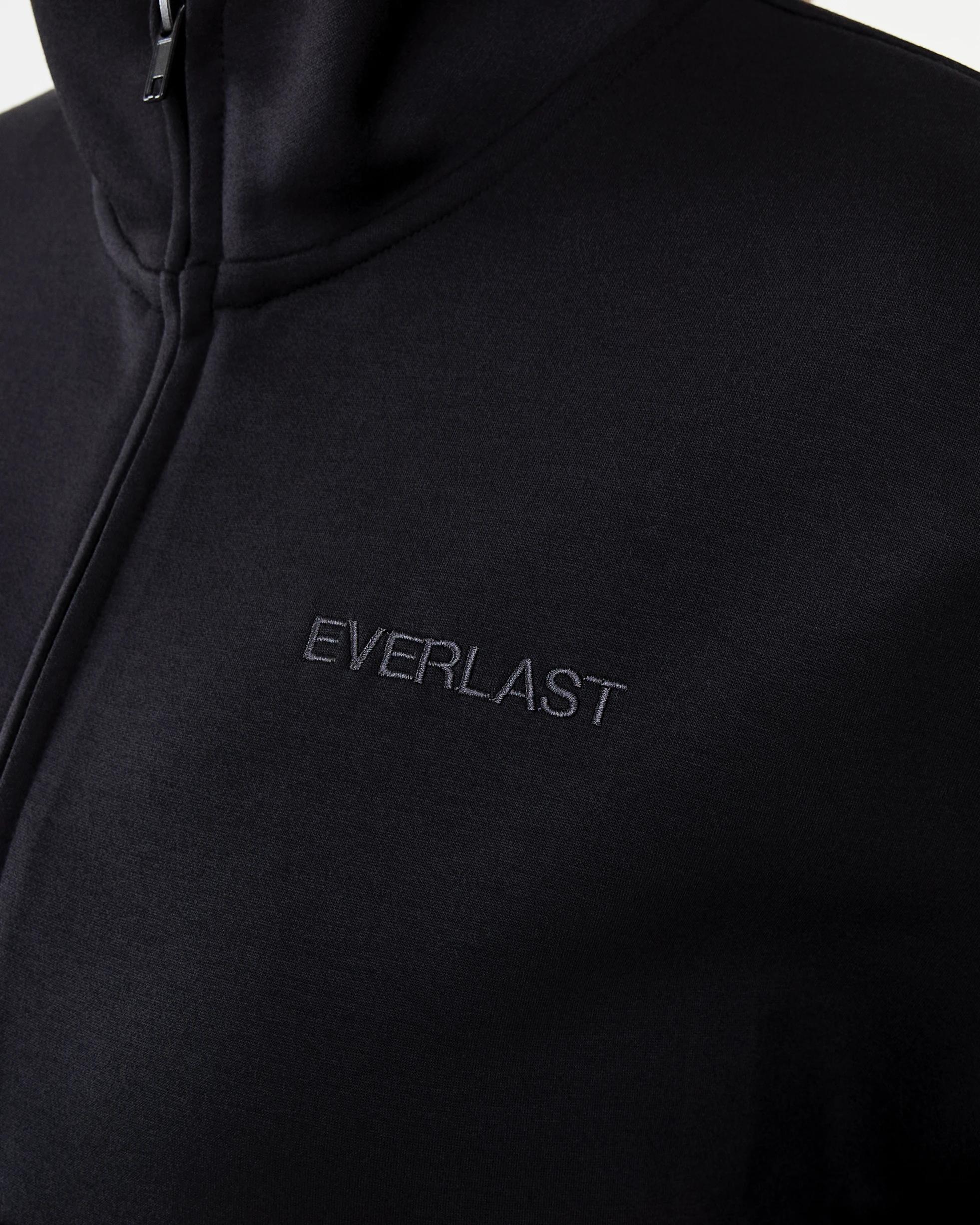 6 Everlast Womens Evercomfort 1/4 Zip Sweatshirt Black, 6 of 7