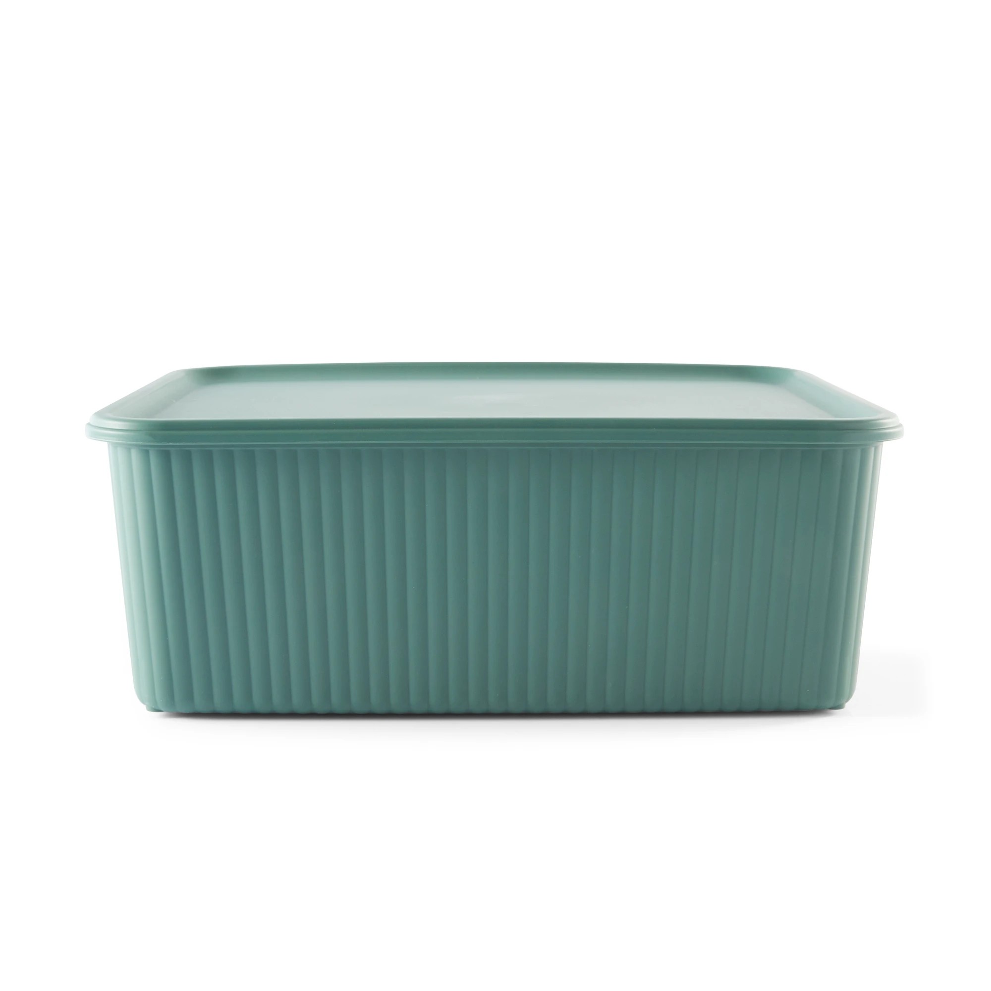 3 11L Ribbed Container - Green, 3 of 9