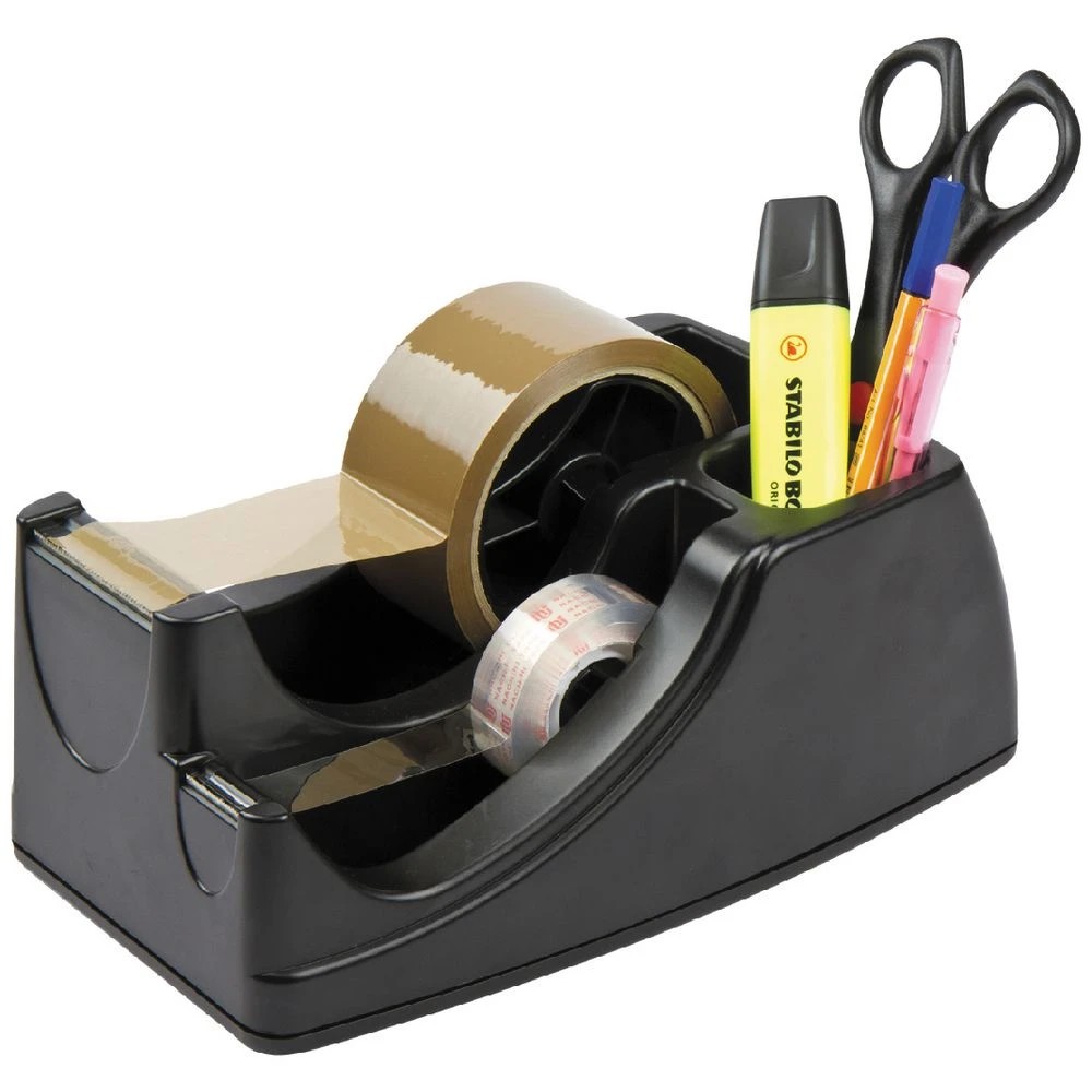 1 Marbig 2-in-1 Heavy Duty Tape Dispenser Black, 1 of 1