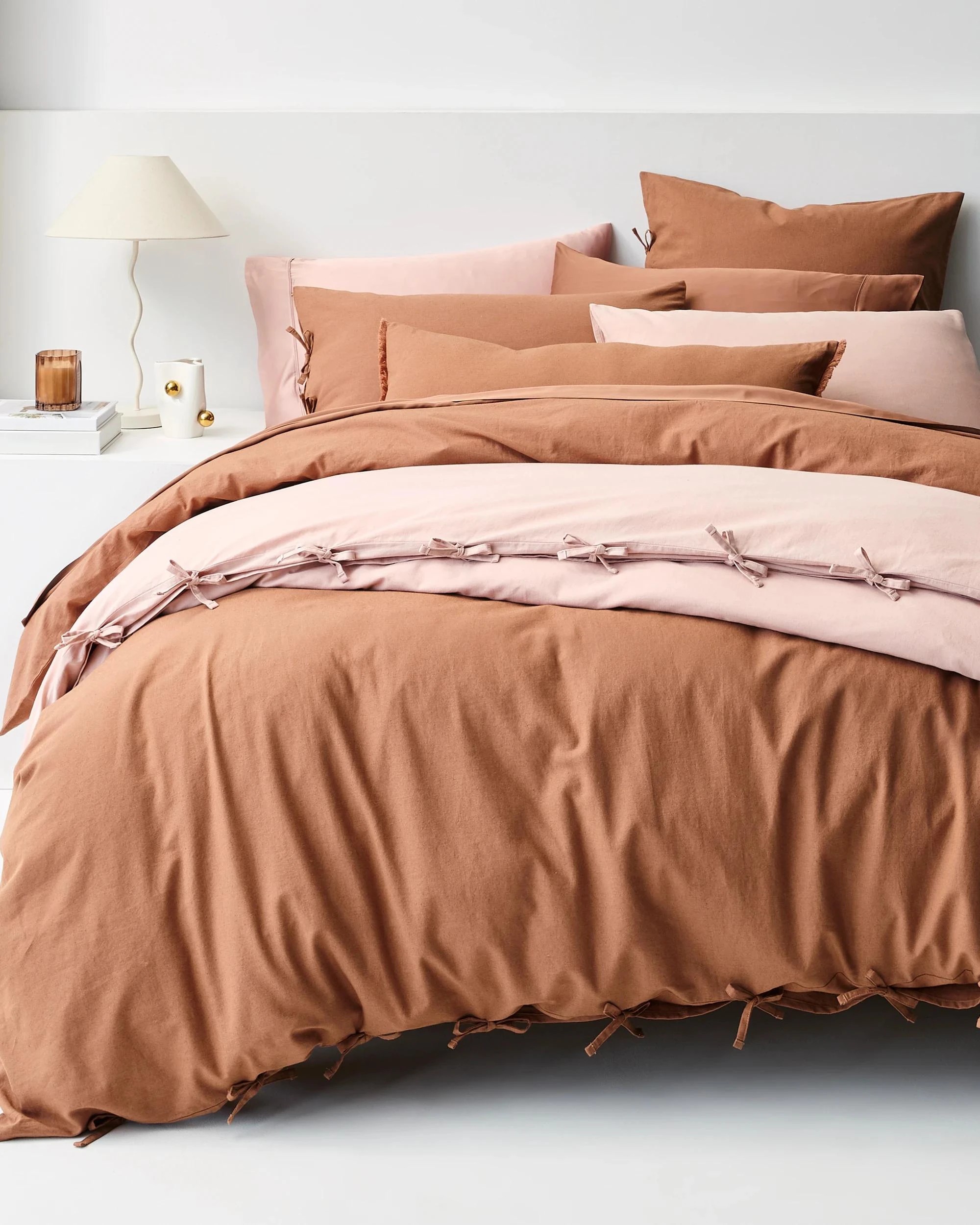 8 Target Laynie Linen/Cotton Quilt Cover Set - King Bed - Brown, 8 of 8