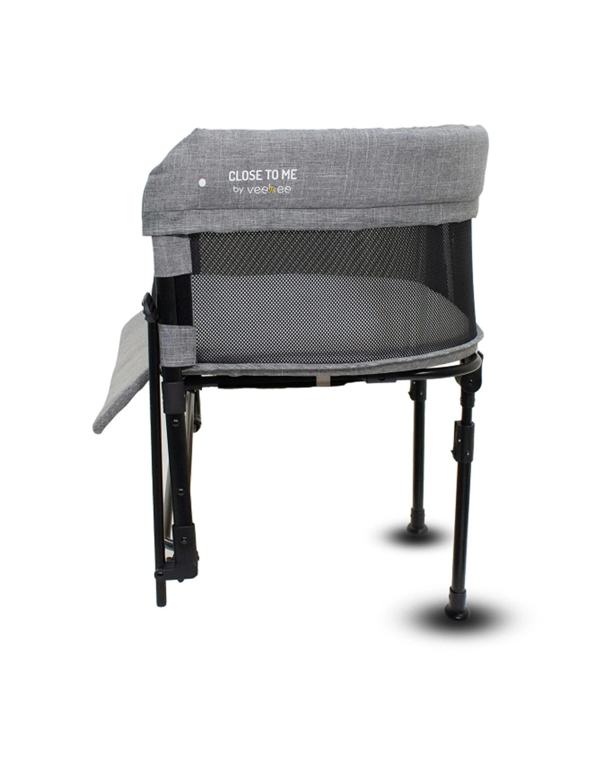6 VeeBee Close To Me Co-Sleeper Bed Adjustable Height Mattress Sheet Included - Grey, 6 of 9