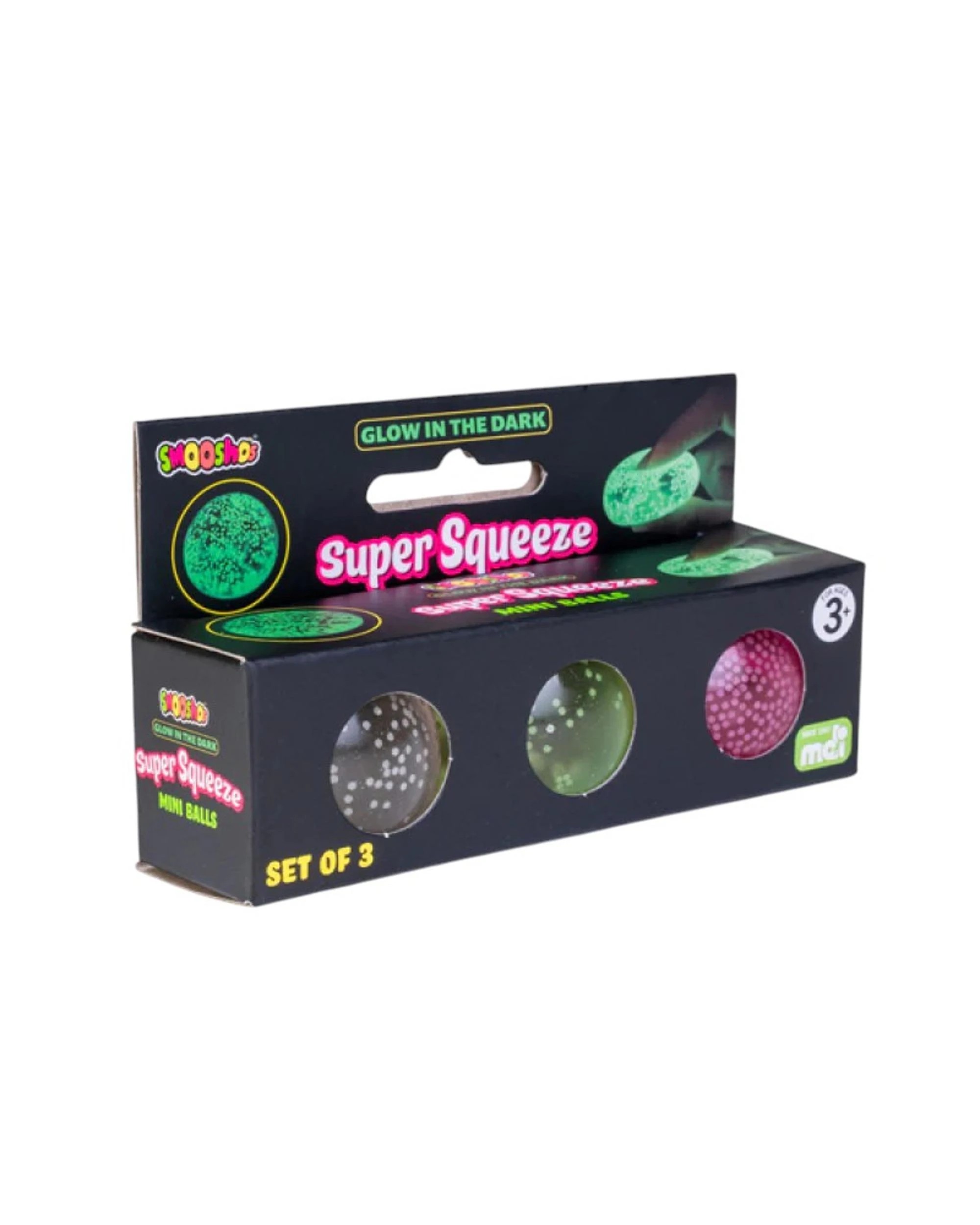 2 Smooshos Super Squeeze Glow in the Dark Mini Balls Set of 3, 2 of 5