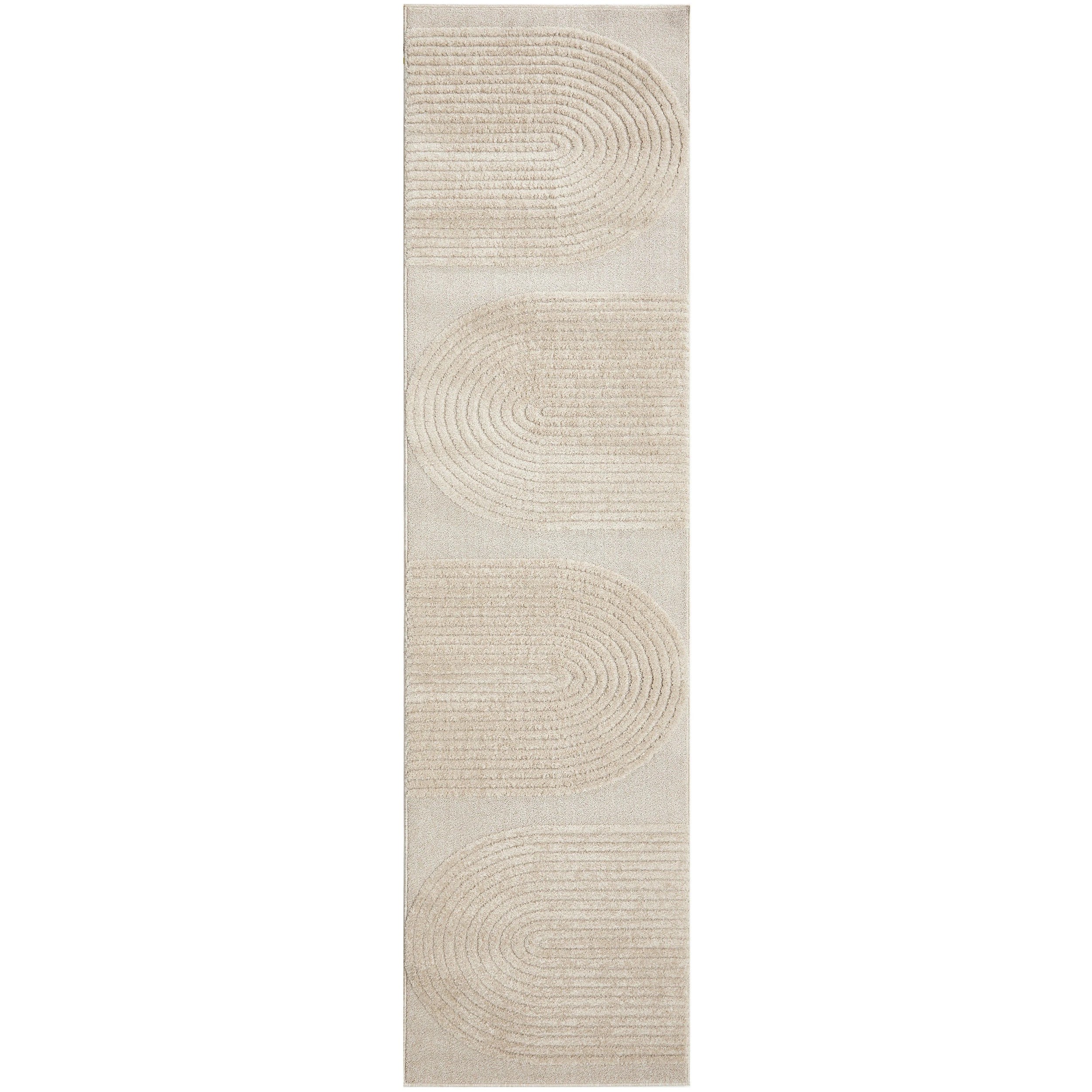 1 Common Ground Rugs Nirvana 66 500x80cm - Beige, 1 of 7