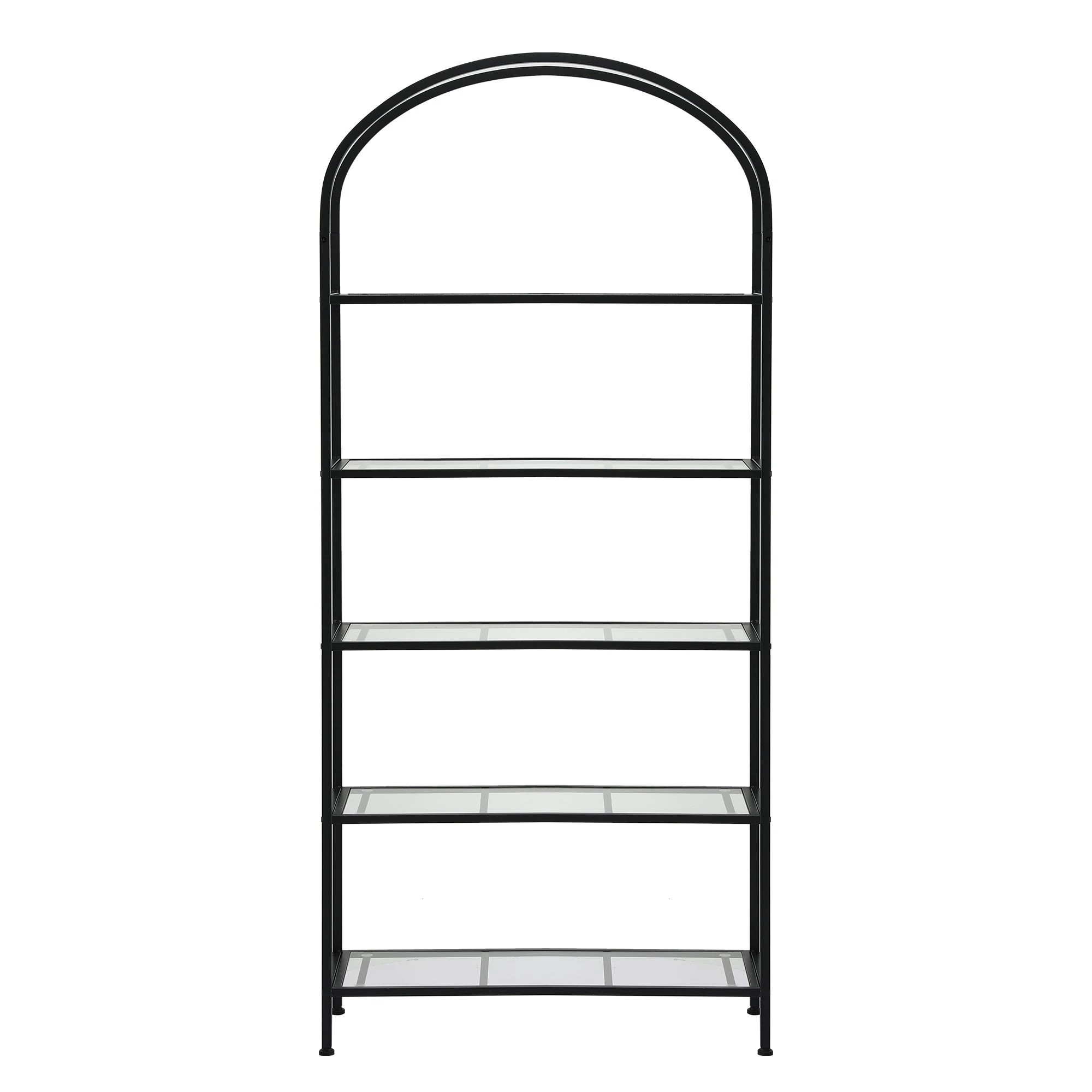 3 Artiss 5 Tiers Bookshelf Industrial Etagere Bookcase Display Shelf - Black, 3 of 8