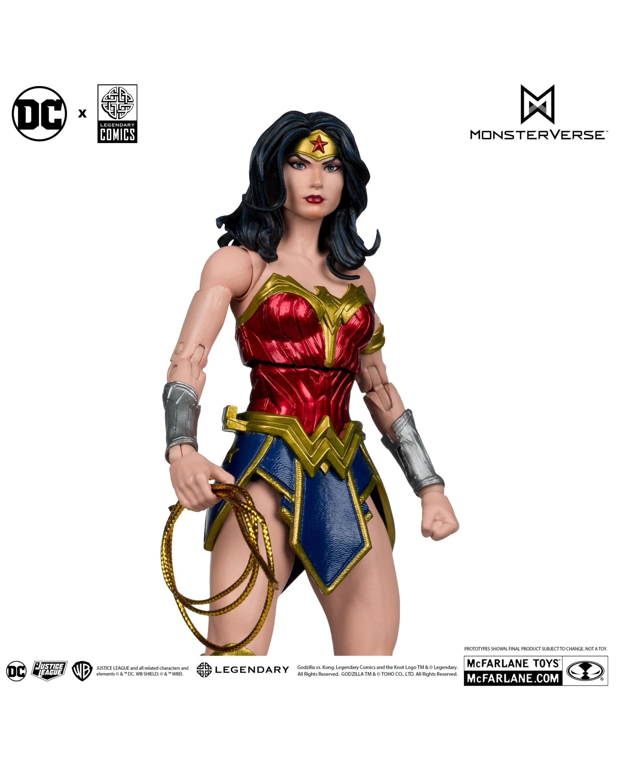 5 DC Multiverse Wonder Women vs Godzilla - JLA vs Godzilla vs Kong -  Action Figure 2 Pack, 5 of 9