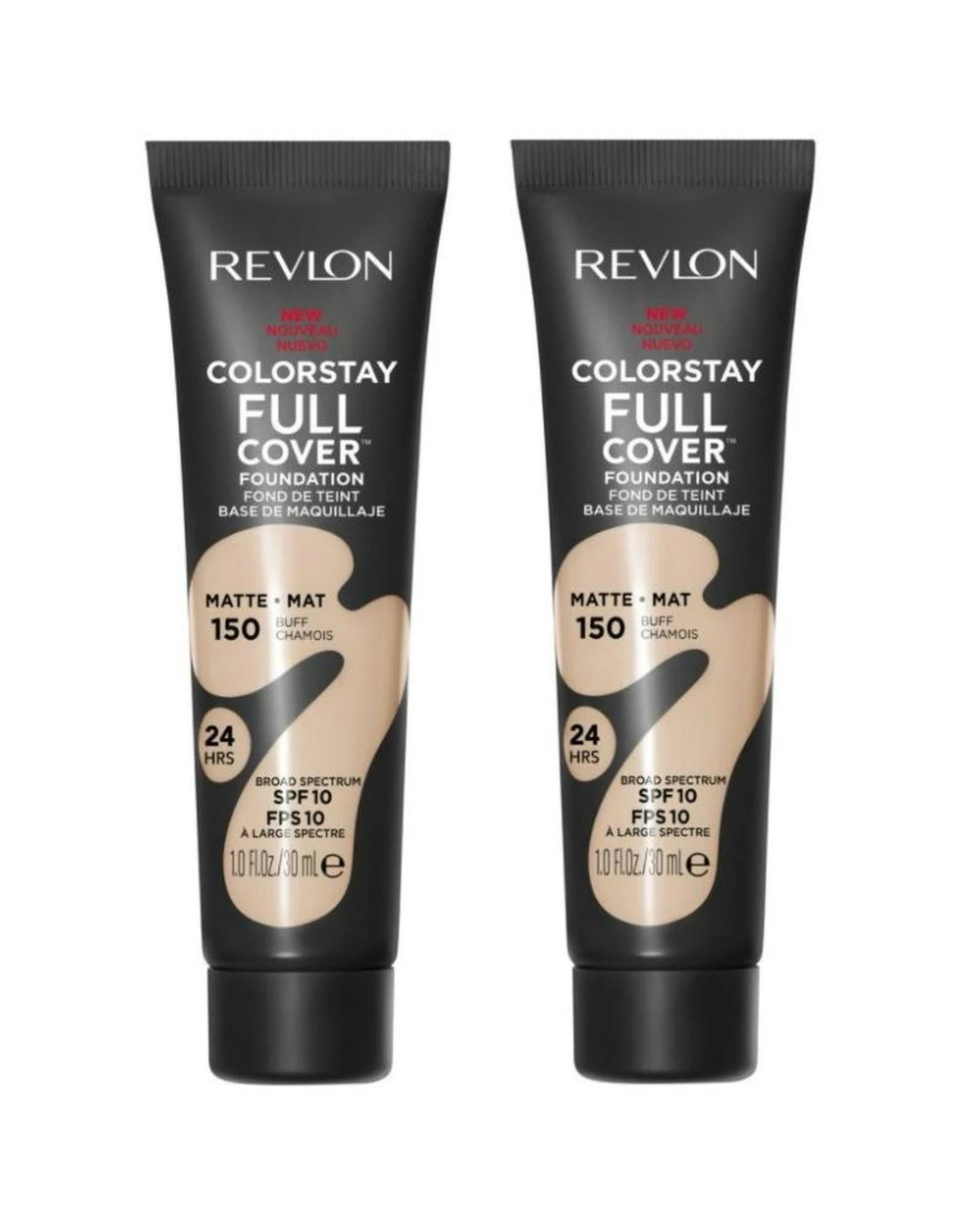 1 2 x Revlon ColorStay Full Cover Matte Foundation 30mL - 150 Buff - Beige, 1 of 1