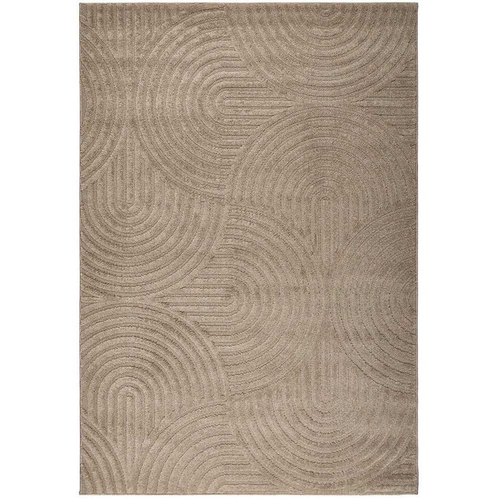 2 Common Ground Rugs Sanctuary Zina 400x300cm - Extra Extra Large Power Loomed Floor Rug - Beige, 2 of 7