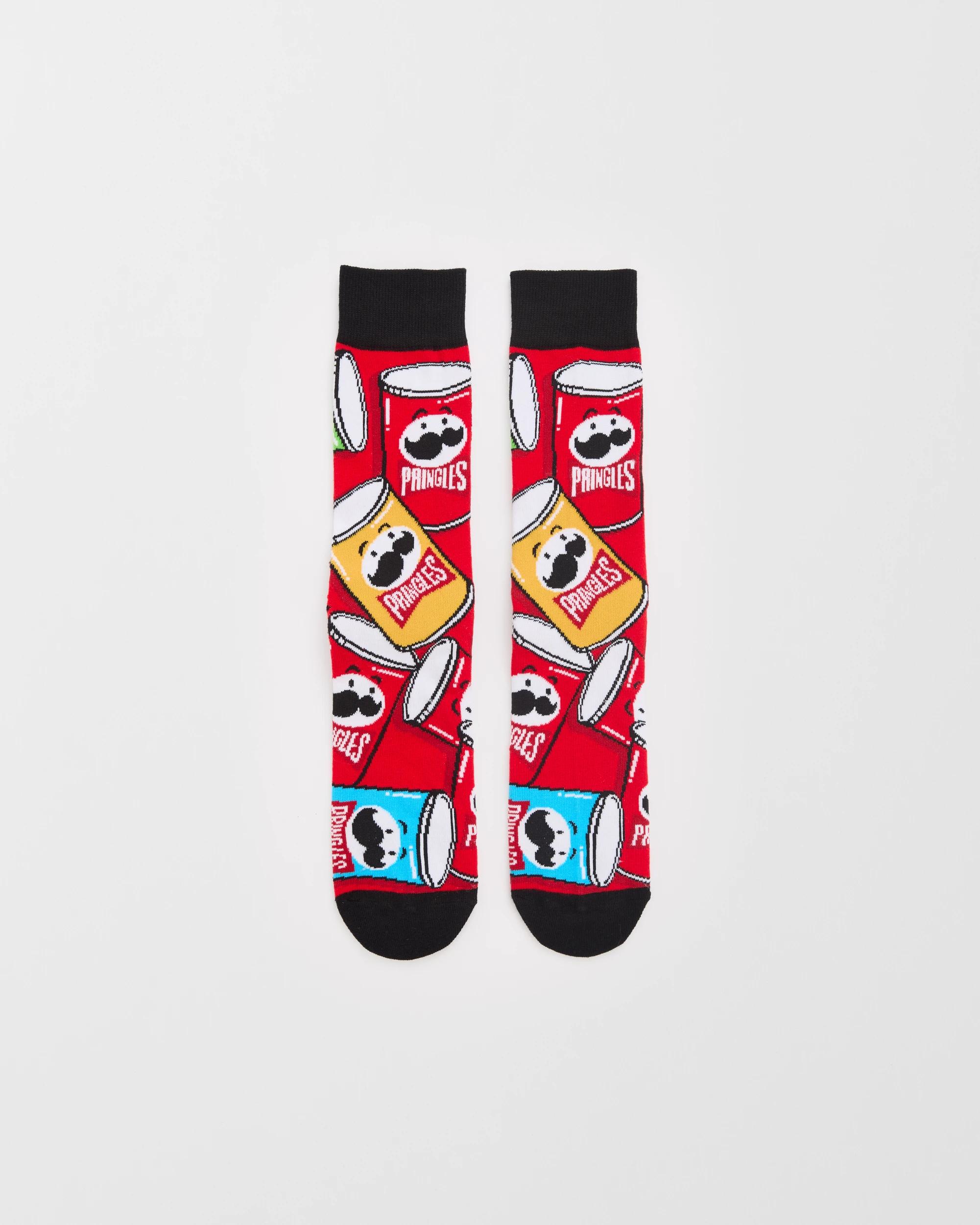 1 Swag Pringles Crew Socks RED, 1 of 3