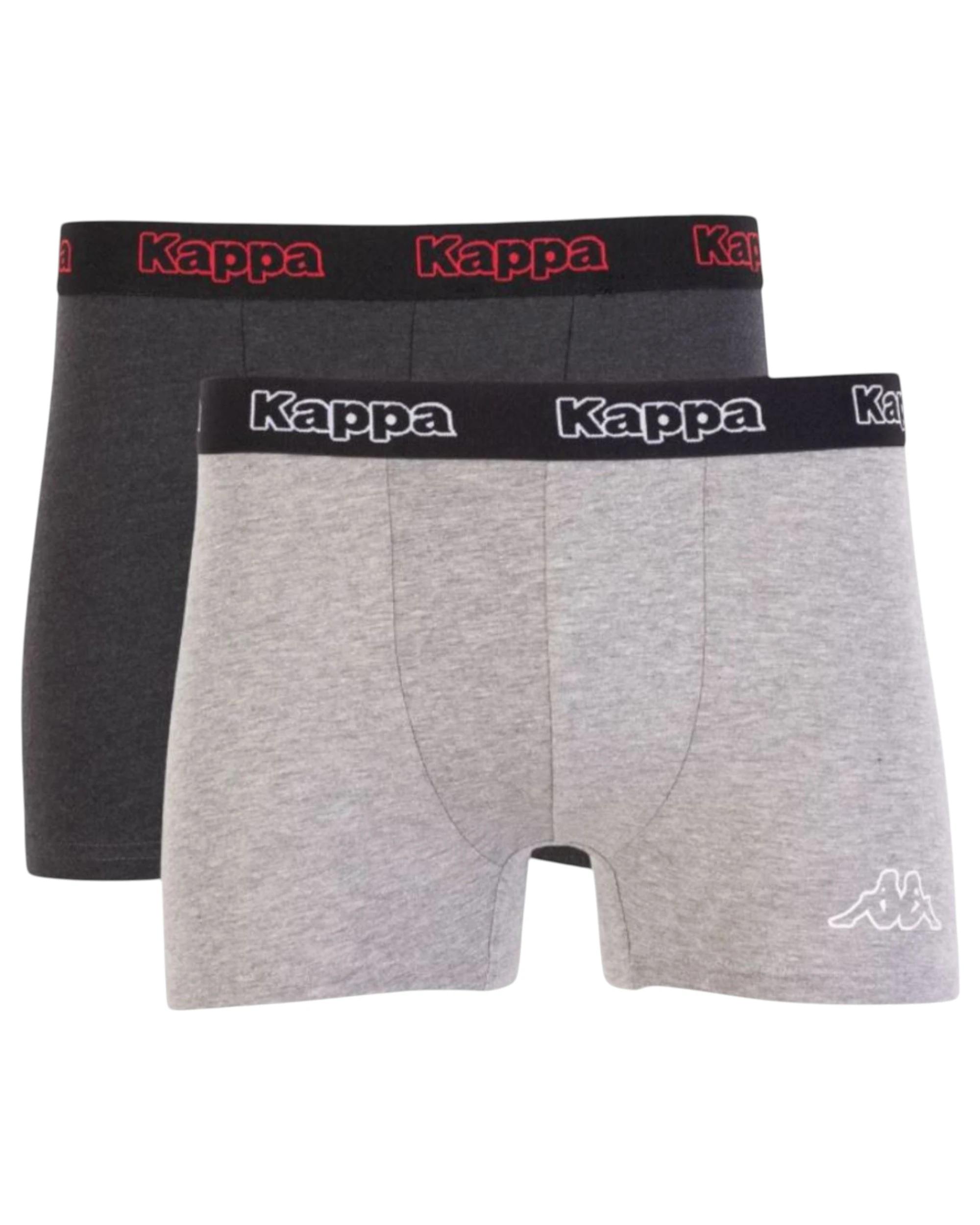 1 Kappa 10 Pack Mens Anthracite/ Grey Trunks Boxer Shorts Underwear ANTHRACITE/GREY, 1 of 3