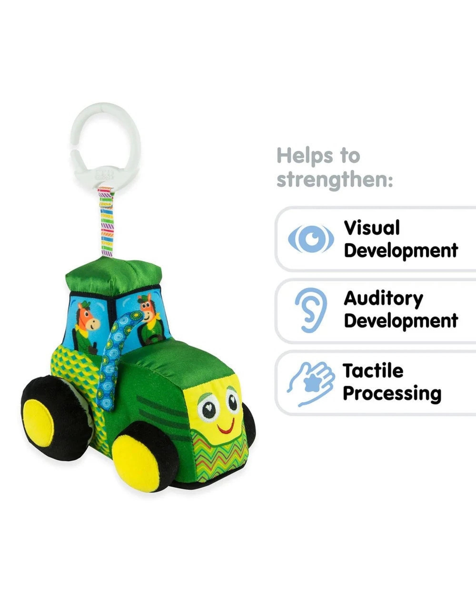 4 Lamaze John Deere Clip and Go Tractor, 4 of 7