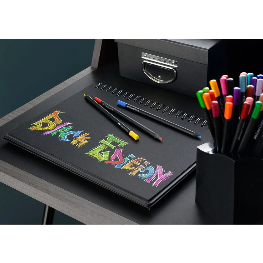 4 Faber-Castell Black Edition Coloured Pencils 24 Pack, 4 of 6