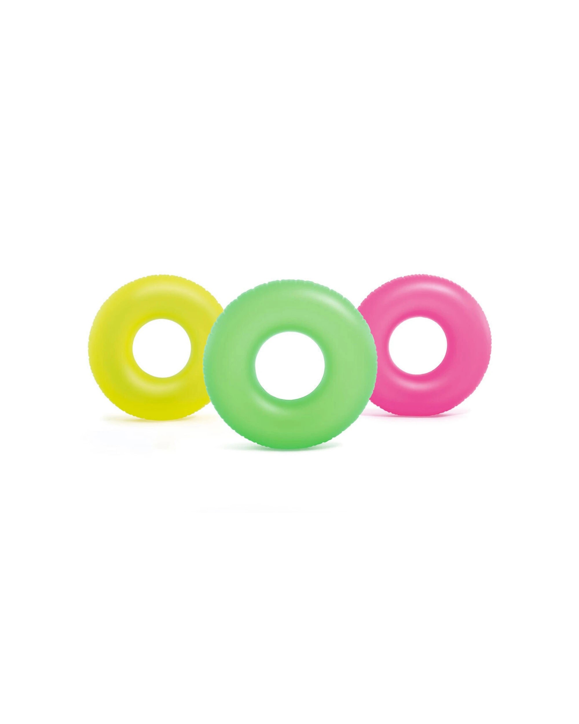 1 Intex 3x Neon Frost Inflatable Tubes Swim Rings - Assorted, 1 of 9