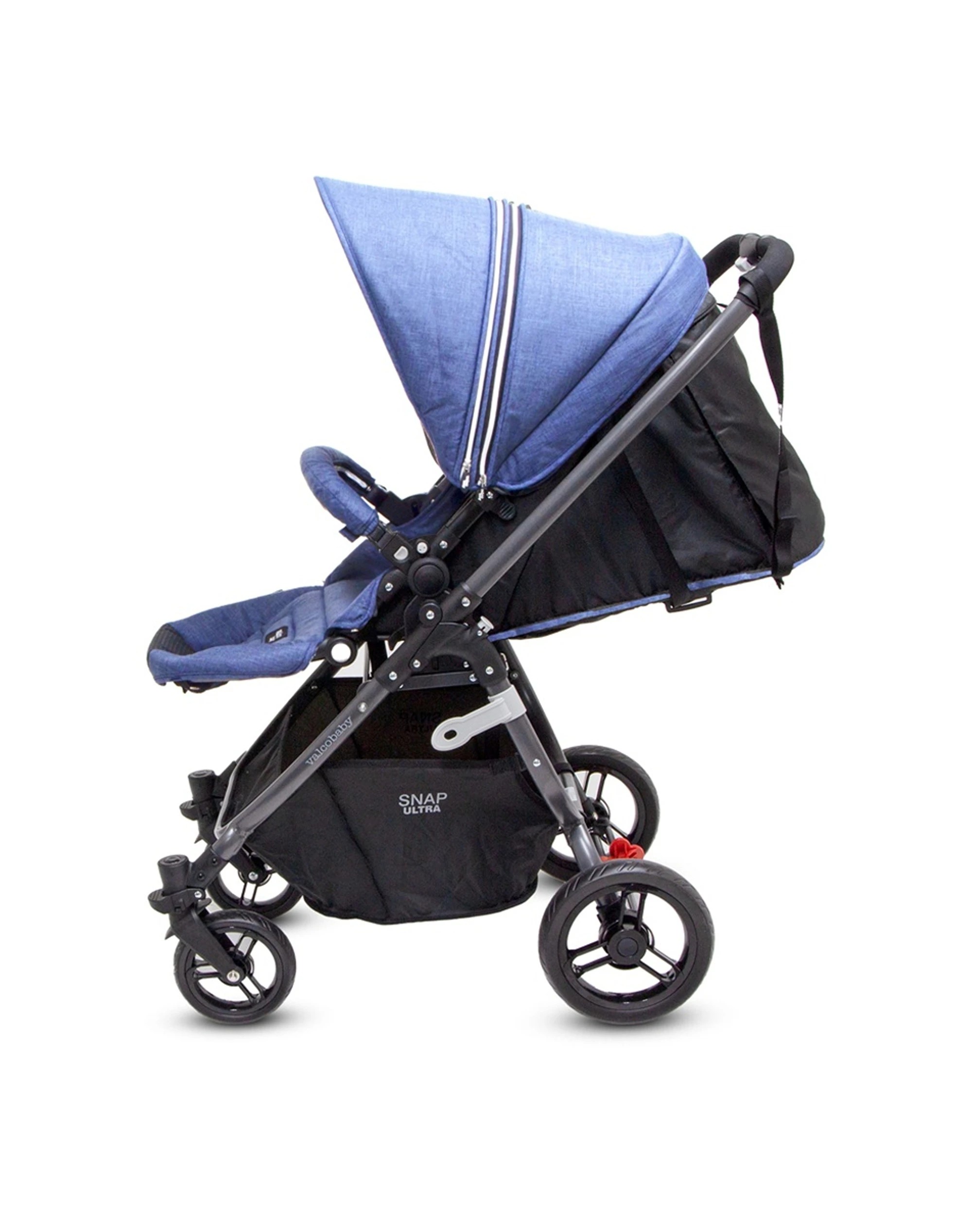 7 ValcoBaby Snap Ultra Stroller Reversible Seat Compact Fold Pram Denim - Blue, 7 of 9