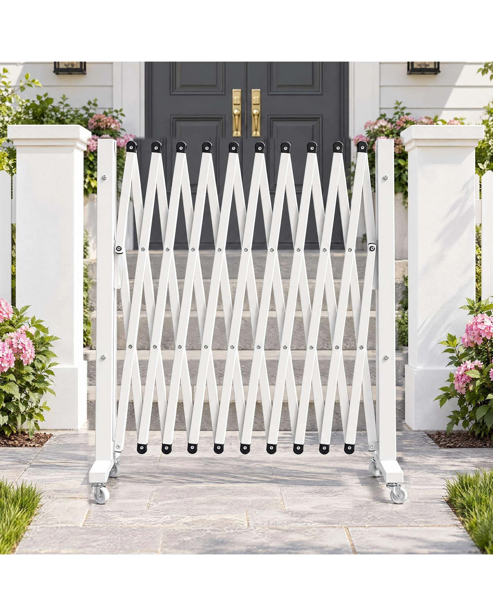2 Advwin 3.3m Expandable Safety Barrier Barricade Gate Expanding Pet Barrier, 2 of 9