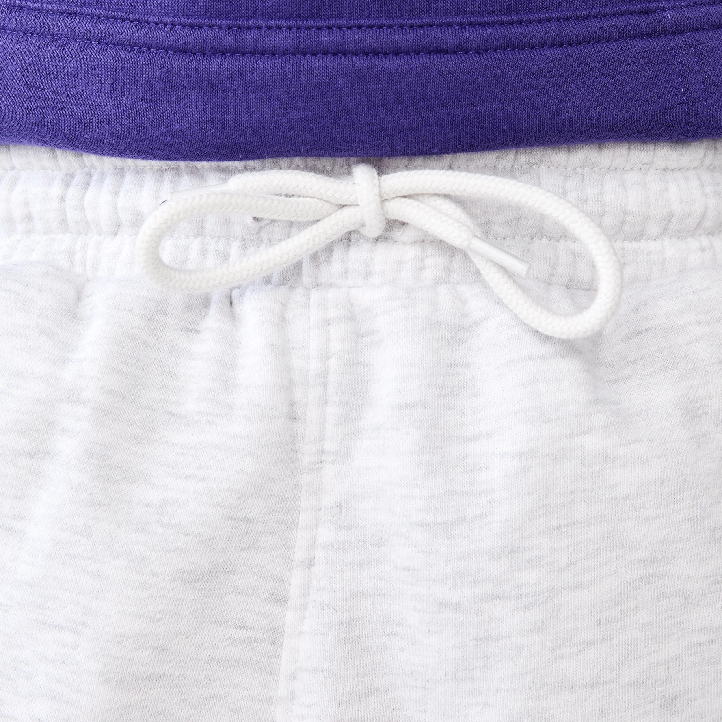 4 Official NBA Youth Trackpants WHITE MARLE LAKERS TRACK PANT, 4 of 9