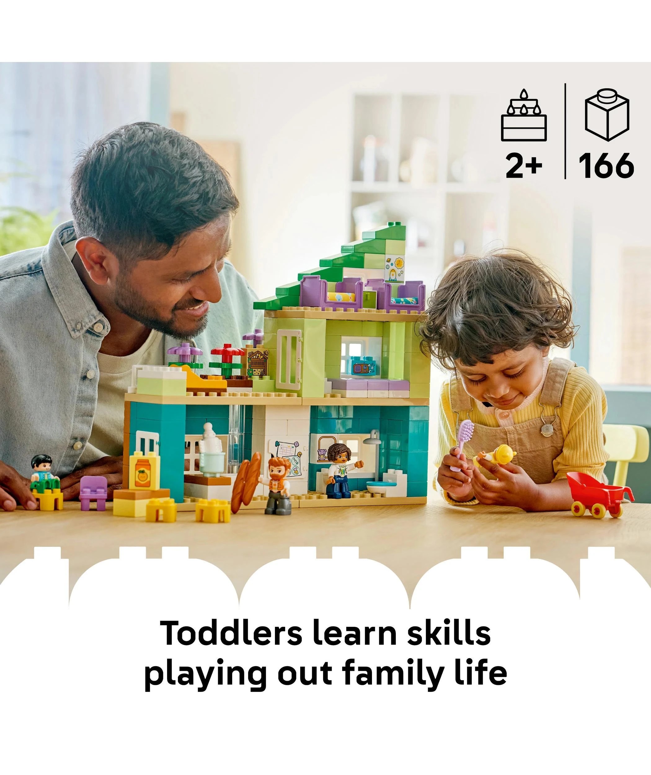 2 LEGO® DUPLO Town 3 in 1 Modern Family House with Figures 10470 - Multi, 2 of 10