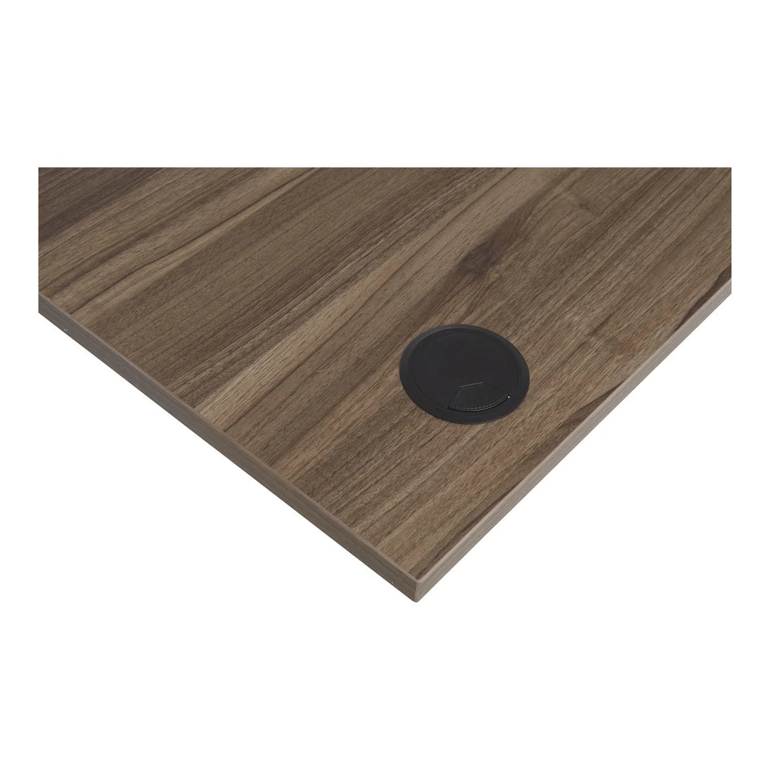 3 Matrix Manual Height Adjustable 1200mm Desk White/Walnut, 3 of 7