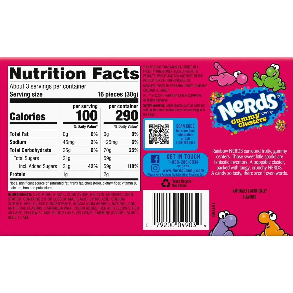 3 Nerds Gummy Clusters 85g, 3 of 3