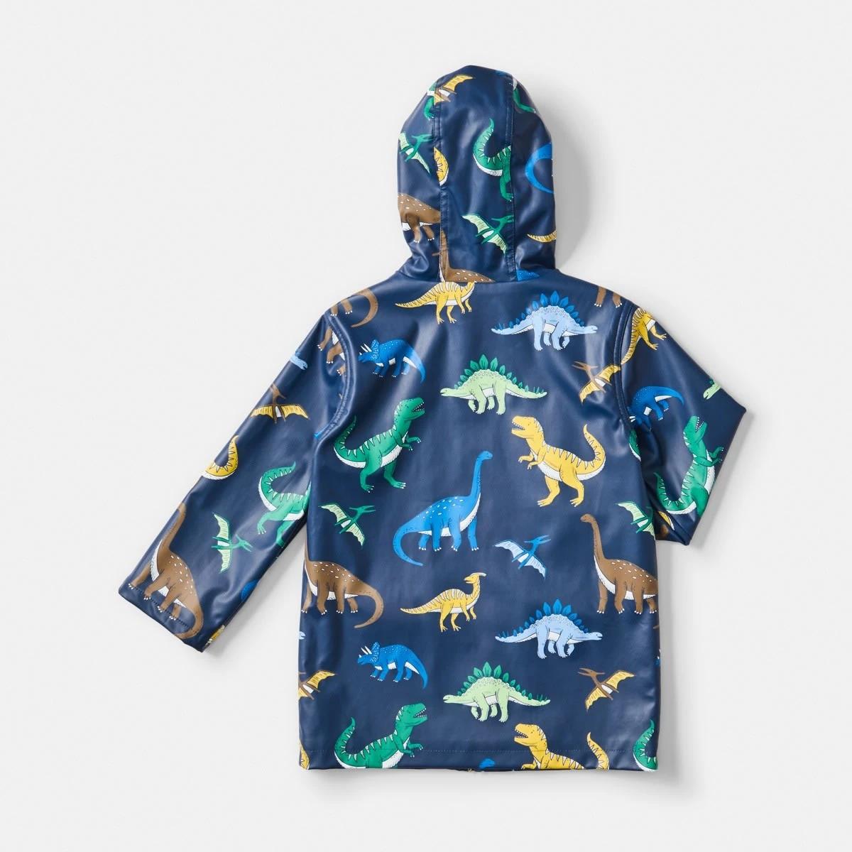 10 Printed Rain Jacket Blu Dino, 10 of 10