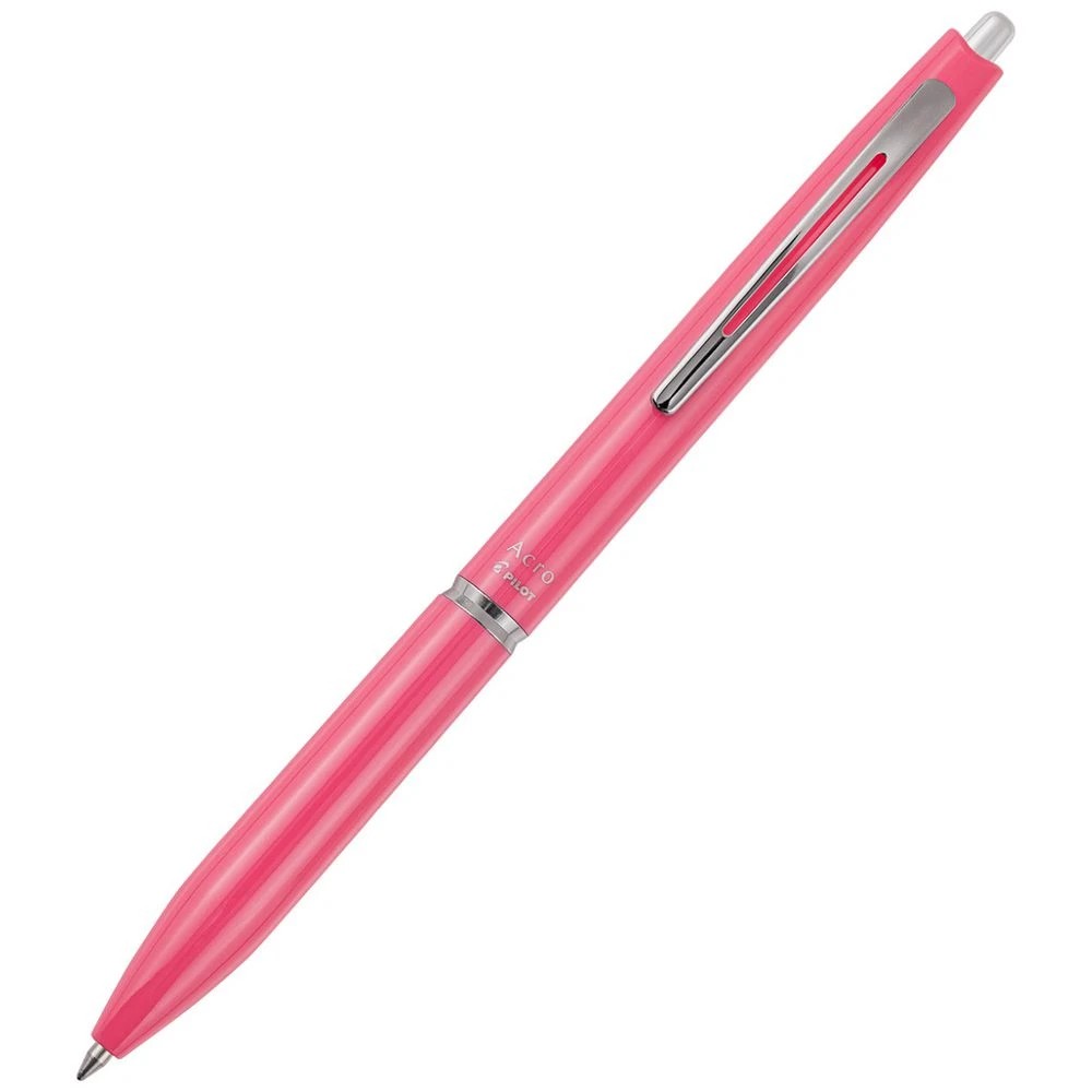 2 PILOT Acro 300 0.7mm Hybrid Ballpoint Pen Pink Barrel, 2 of 6